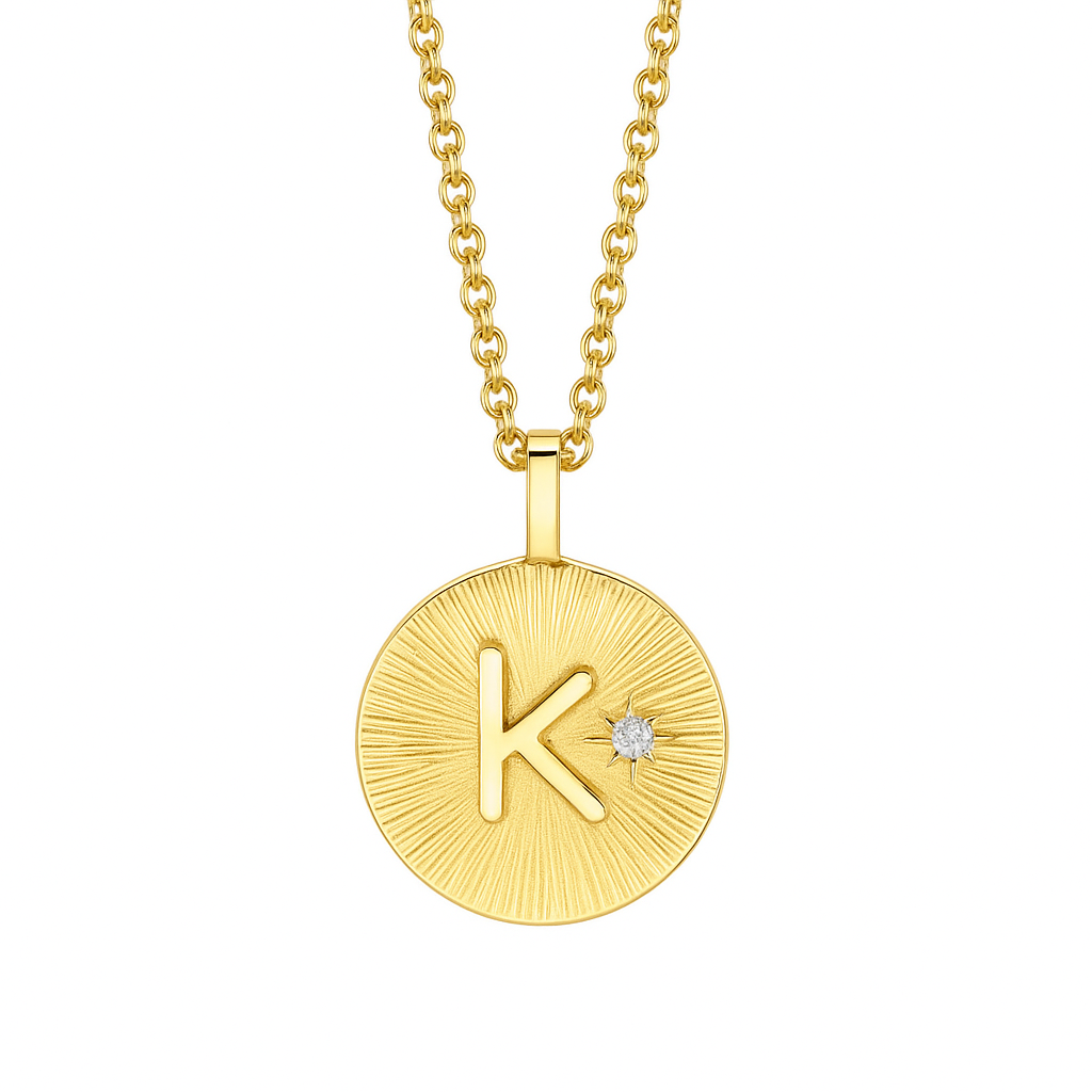 Initial Medallion Necklace