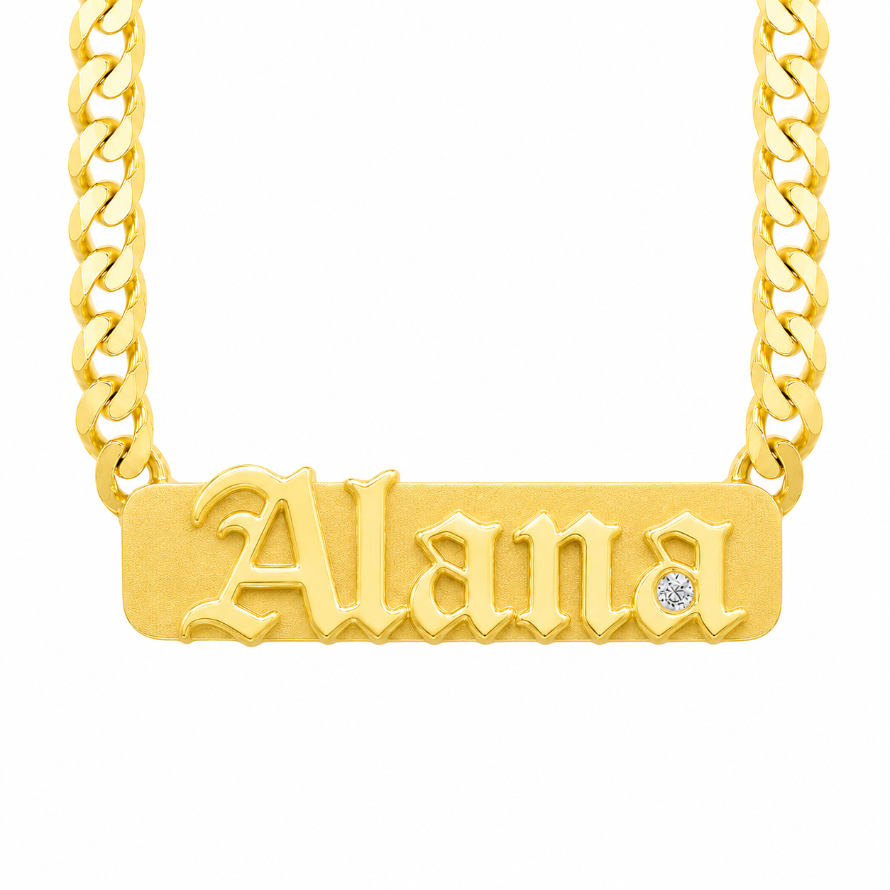 Modern Hawaiian Heirloom Custom Name Necklace