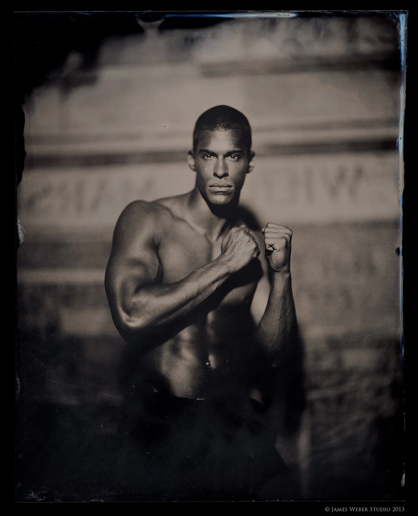 Model: Korey @ RED NYC Tights by Capezio 8"x10" on Black Aluminum. © James Weber