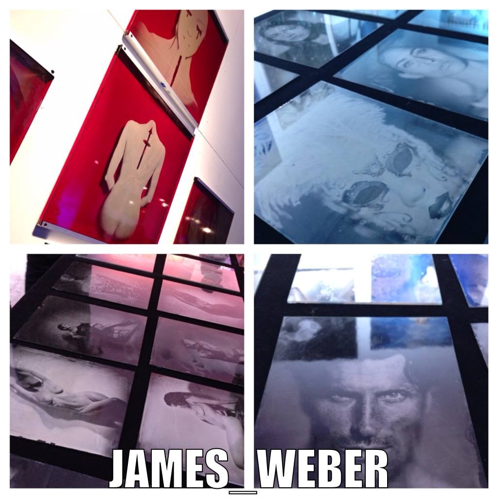 An image my friend Michael made of my work at the show...