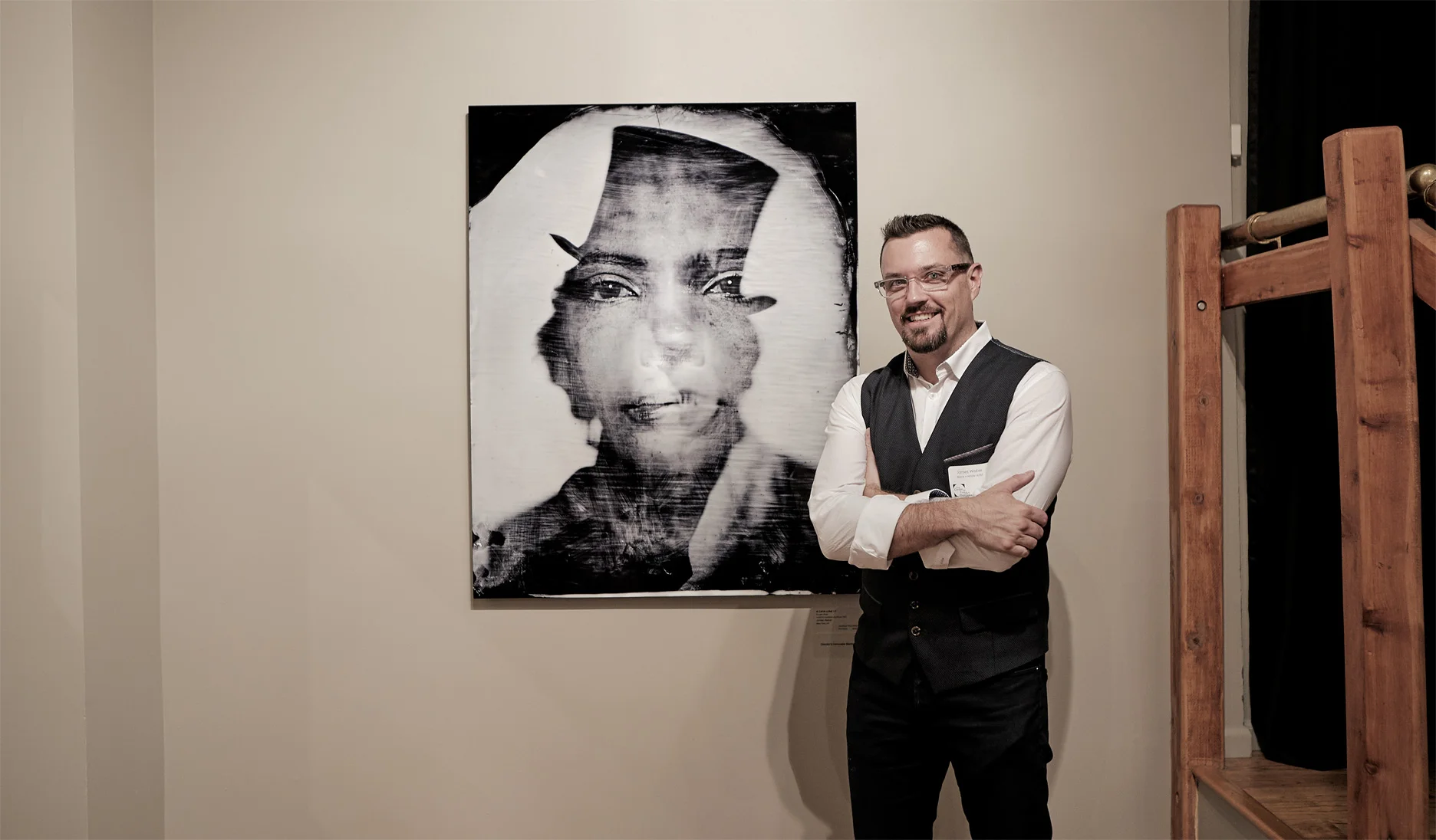 Me standing next to my work. :) 