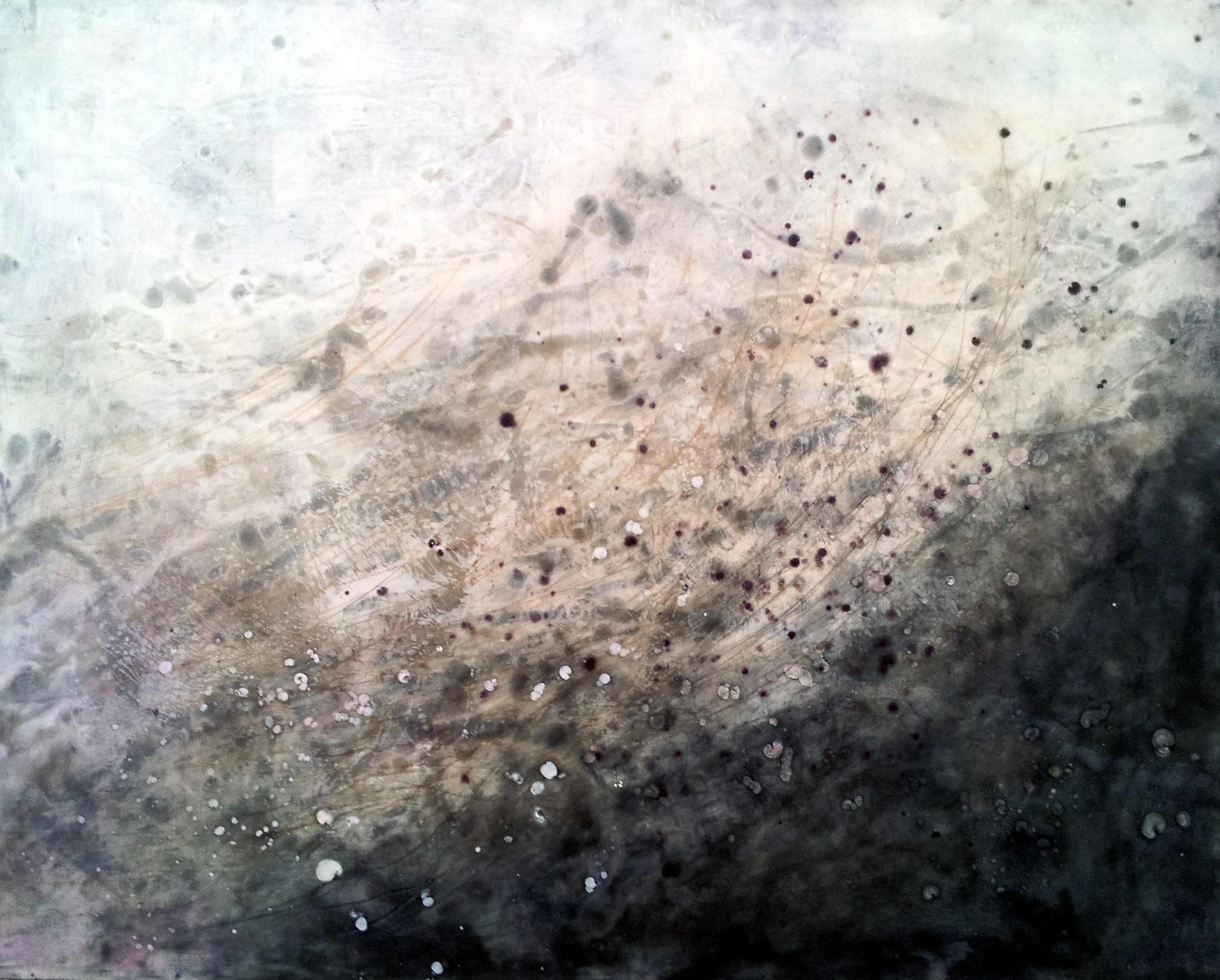 Untitled Encaustic on Panel, signed on Verso 24" x 30" Price Available Upon Request