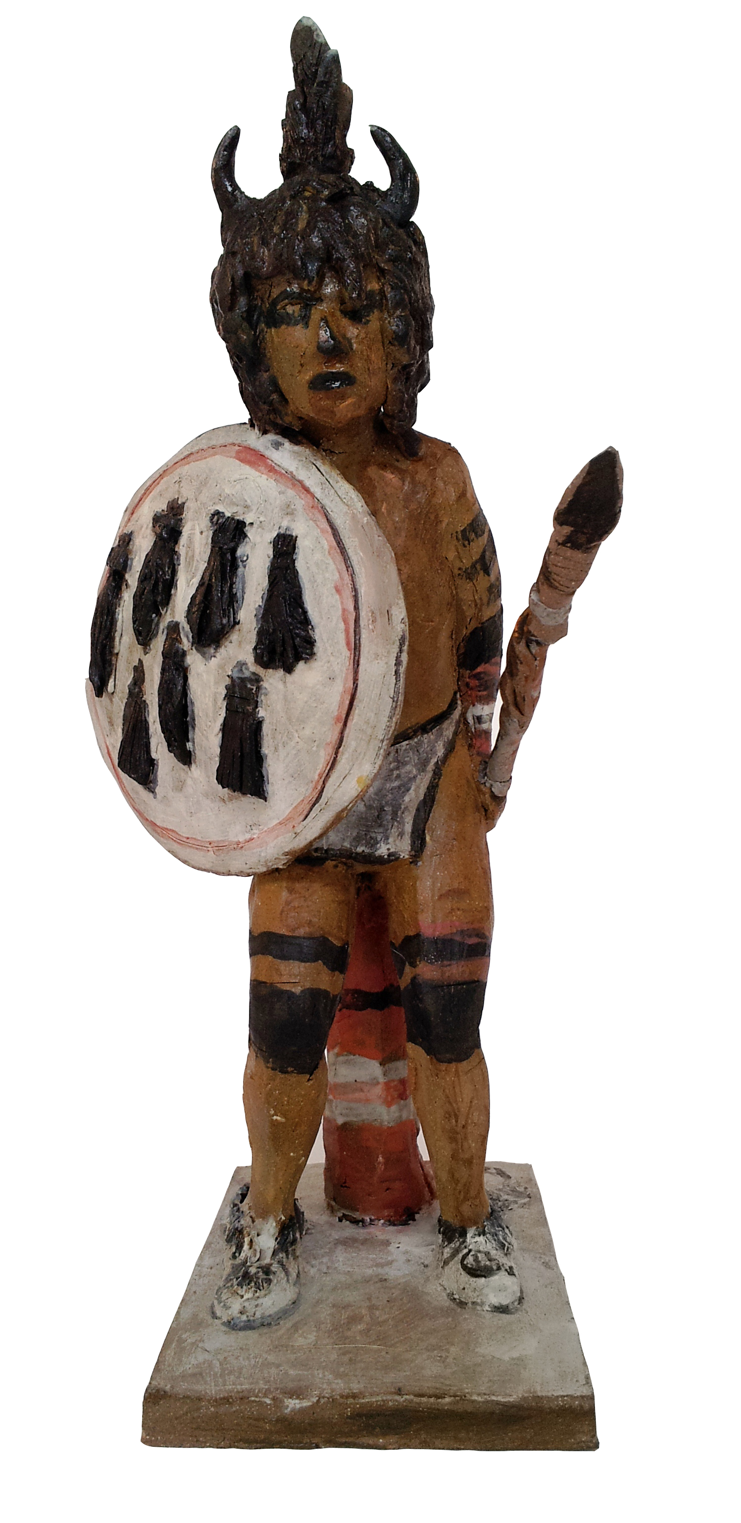 Buffalo Dancer Glazed Ceramic Approx. Size 8" (L) x 4" (W) x 11" (H) $275
