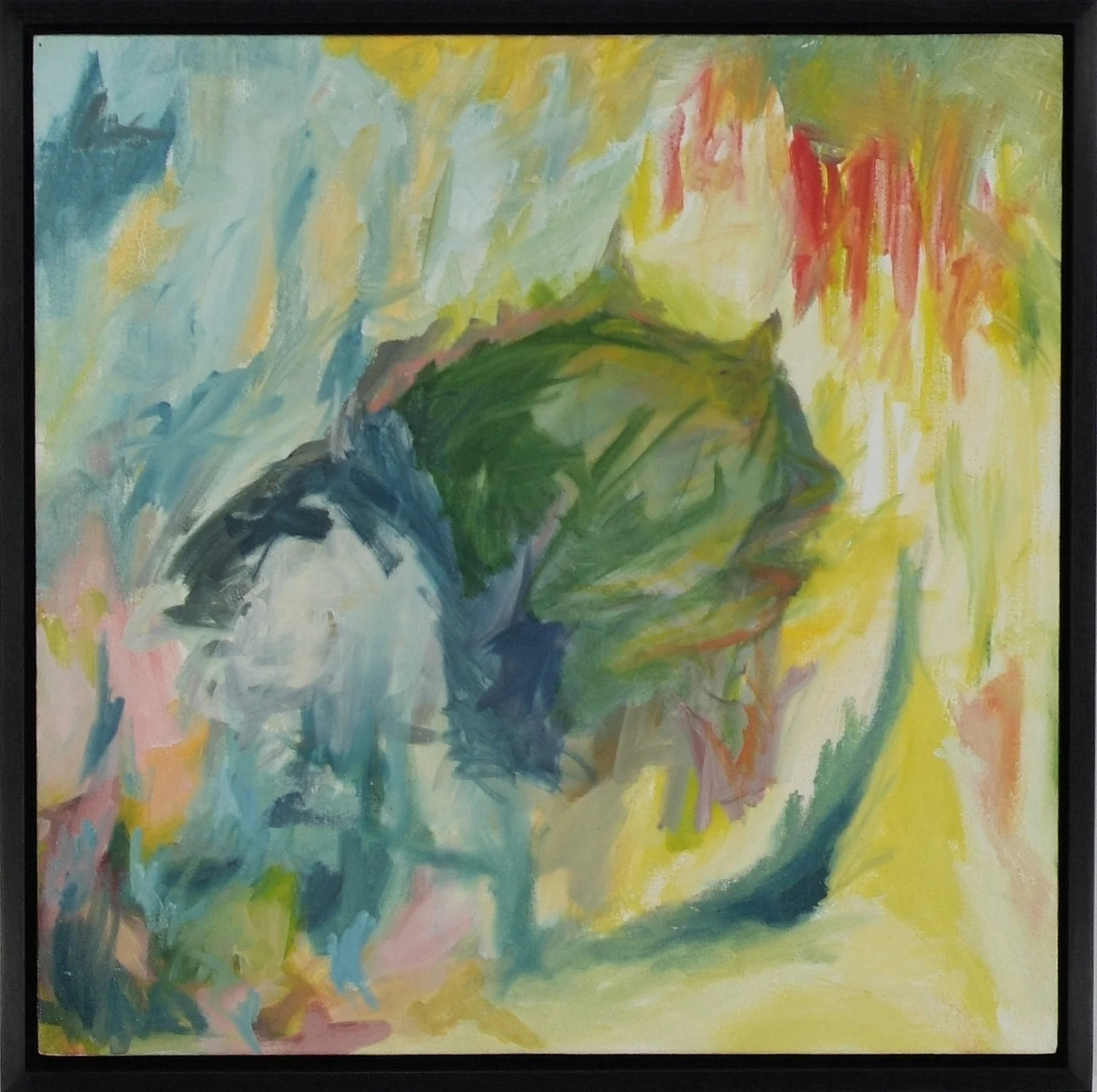 Untitled Oil on Canvas 20" x 20" / 21 1/2" x 21 1/2" Framed ( Plasteel Frame ) $3,250