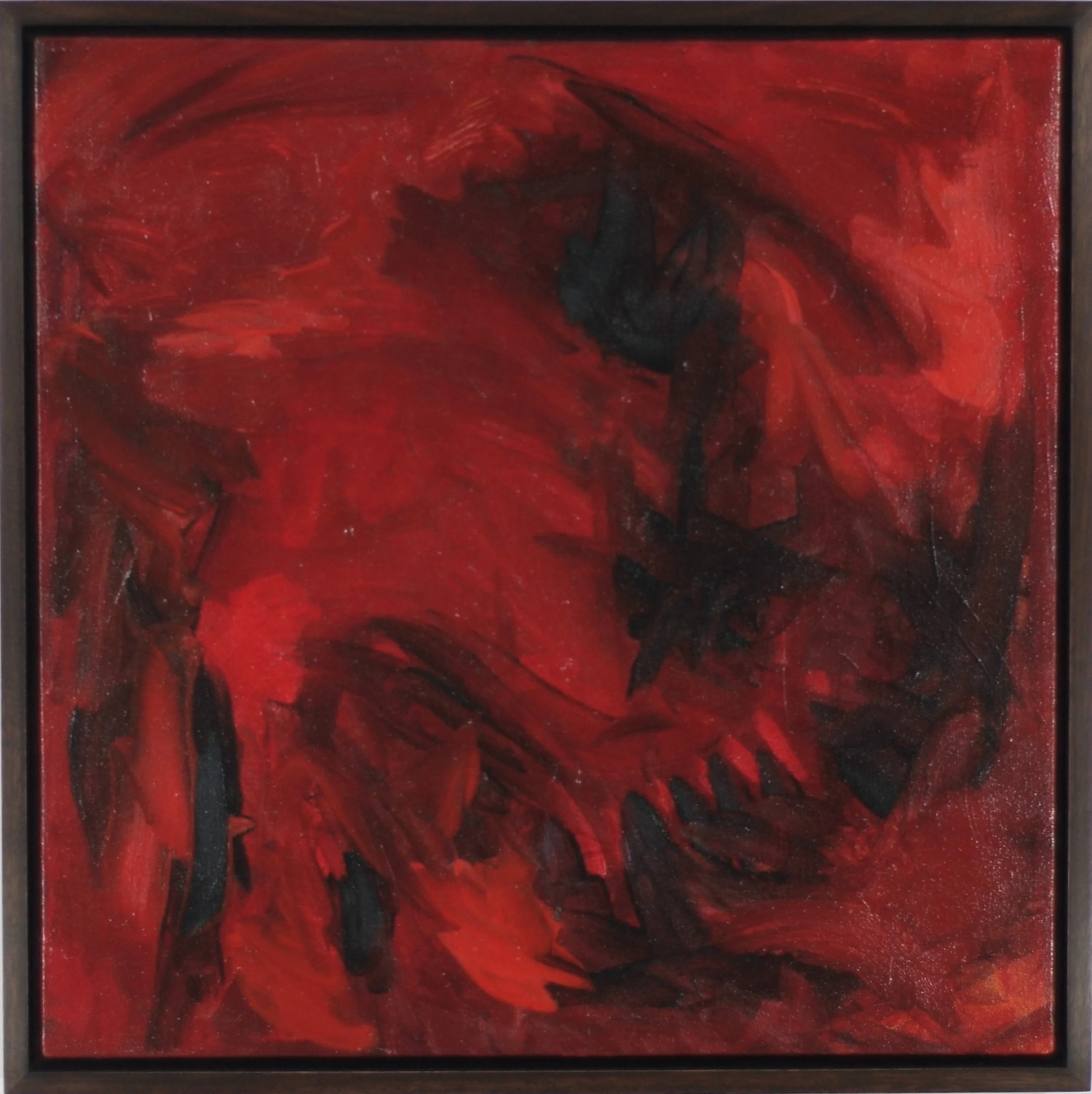 Untitled Oil on Canvas 20" x 20" / 21 1/2" x 21 1/2" Framed ( Plasteel Frame ) $3,250
