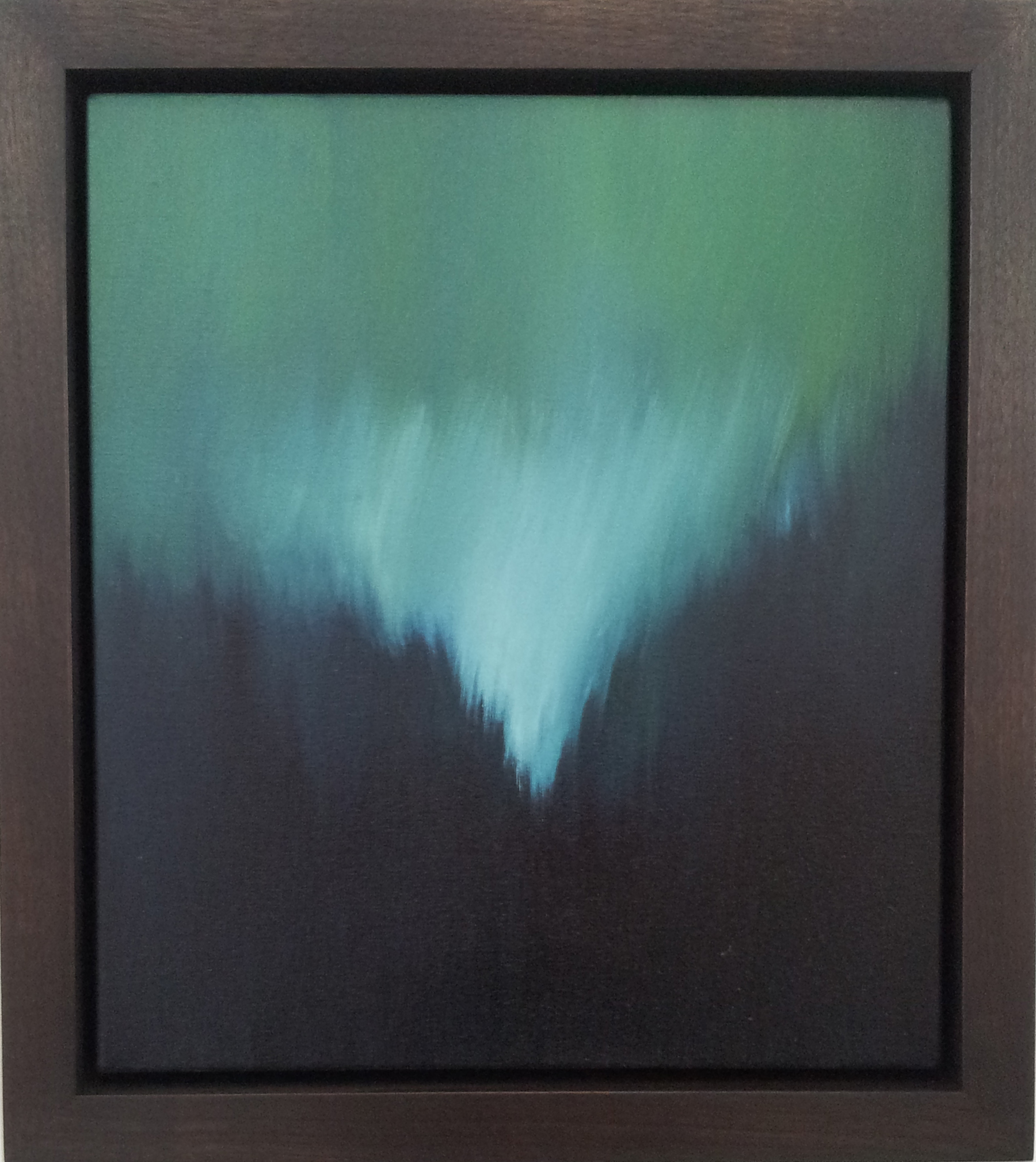 Untitled, Breathwork Oil on Canvas, Signed on Verso 16" x 14" / 19" x 17" Framed ( Plasteel Frame ) $2,100