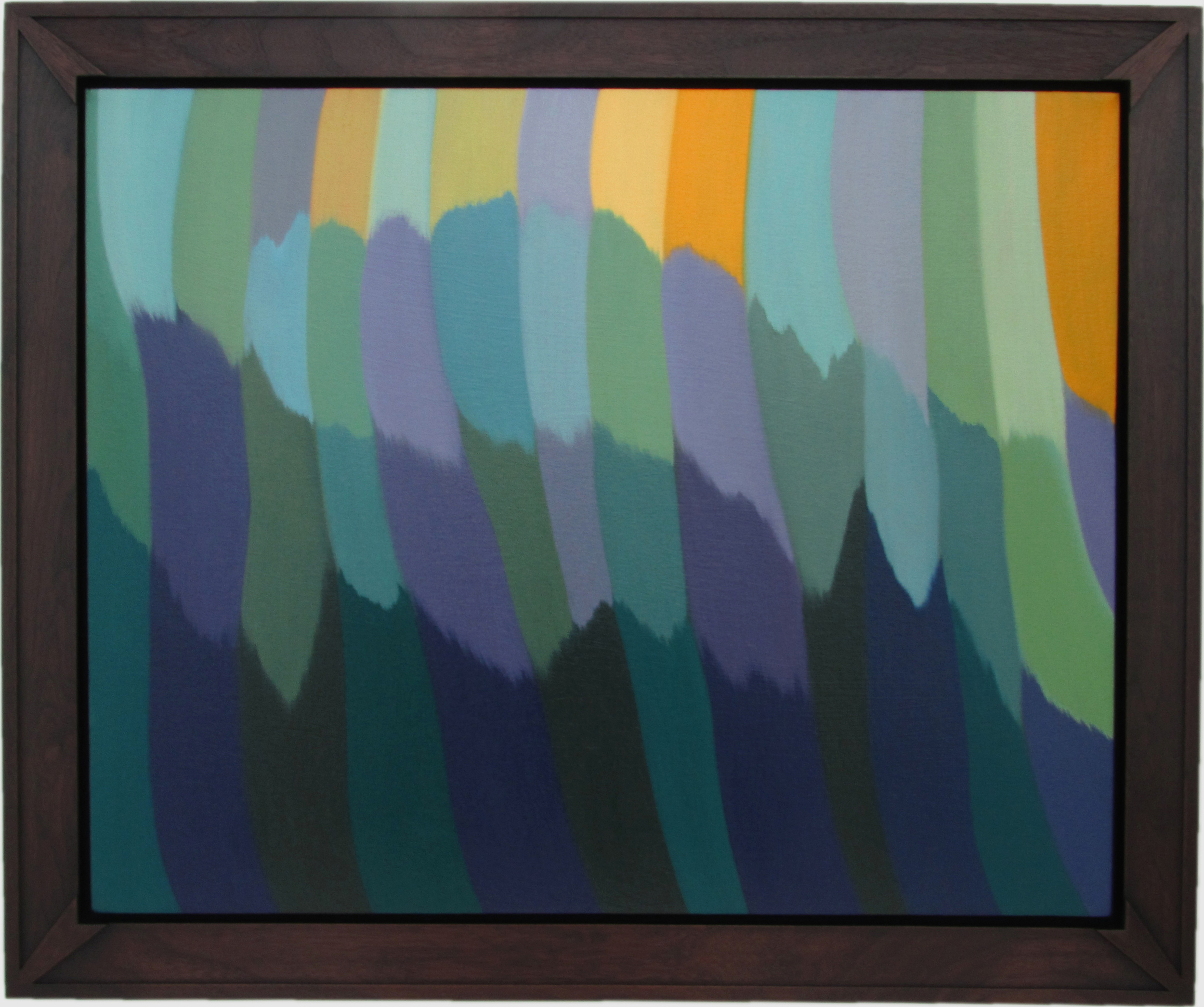 Untitled, Distillation Oil on Canvas, Signed on Verso 24" x 30" / 29" x 35" Framed ( Plasteel Frame ) $4,800