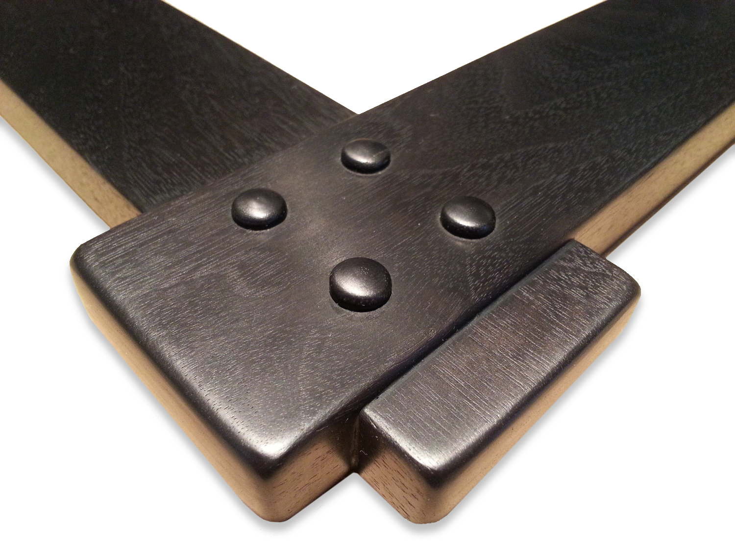 2 1/4" Walnut, Cross Corner Lap Joint, w/ ( 4 ) Peg Corners 2 1/4" (W) FACE x 3/4" (D) DEEP O.D.