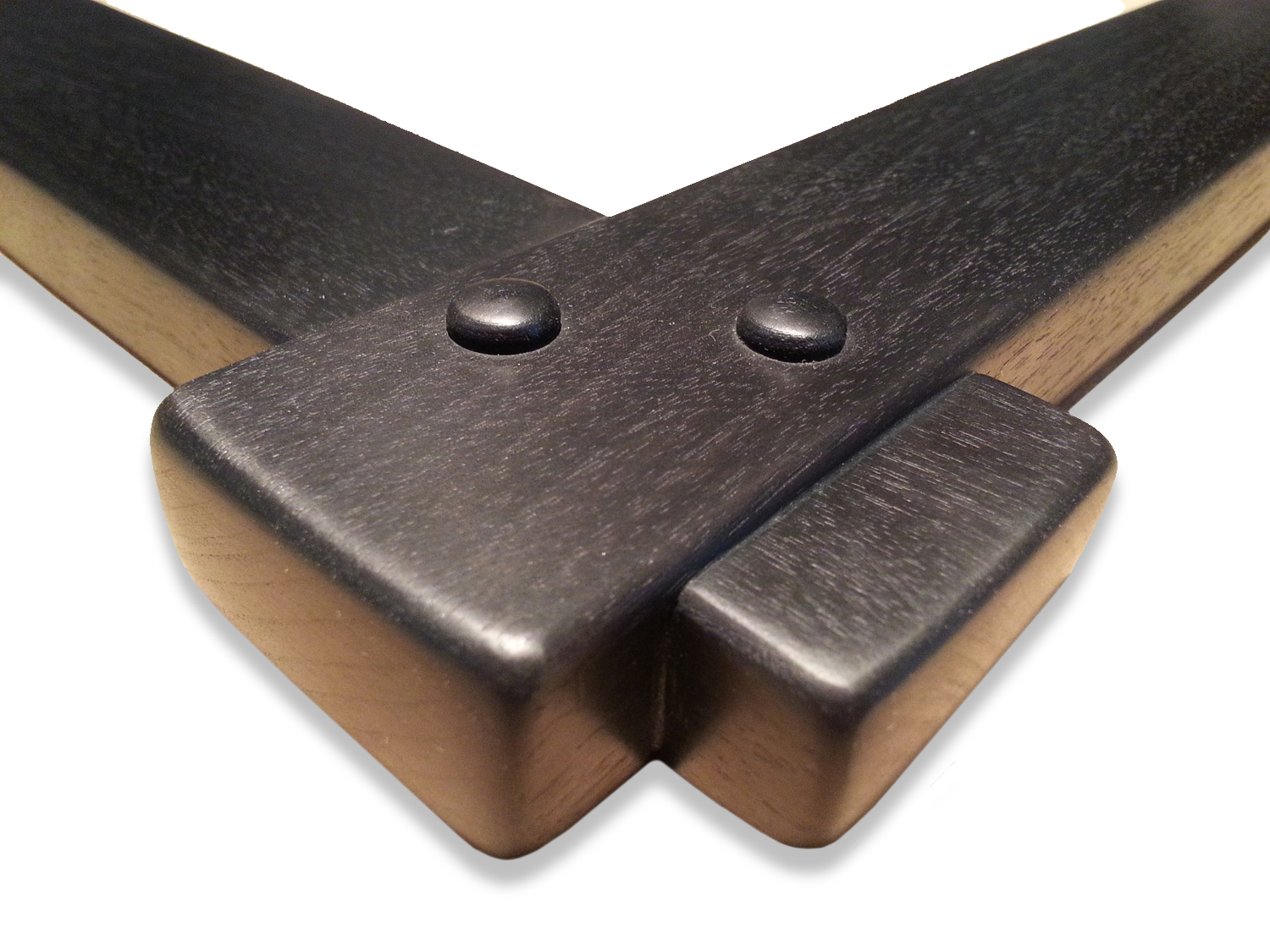 1 3/4" Walnut, Cross Corner Lap Joint, ( 2 ) Peg Corners 1 3/4" (W) FACE x 3/4" (D) DEEP O.D.