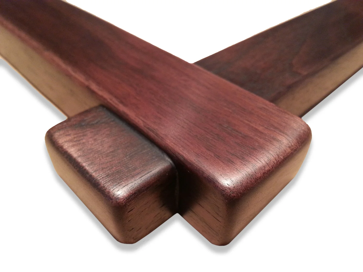 1 1/4" Walnut, Cross Corner Lap Joint 1 1/4" (W) FACE x 3/4" (D) DEEP O.D.