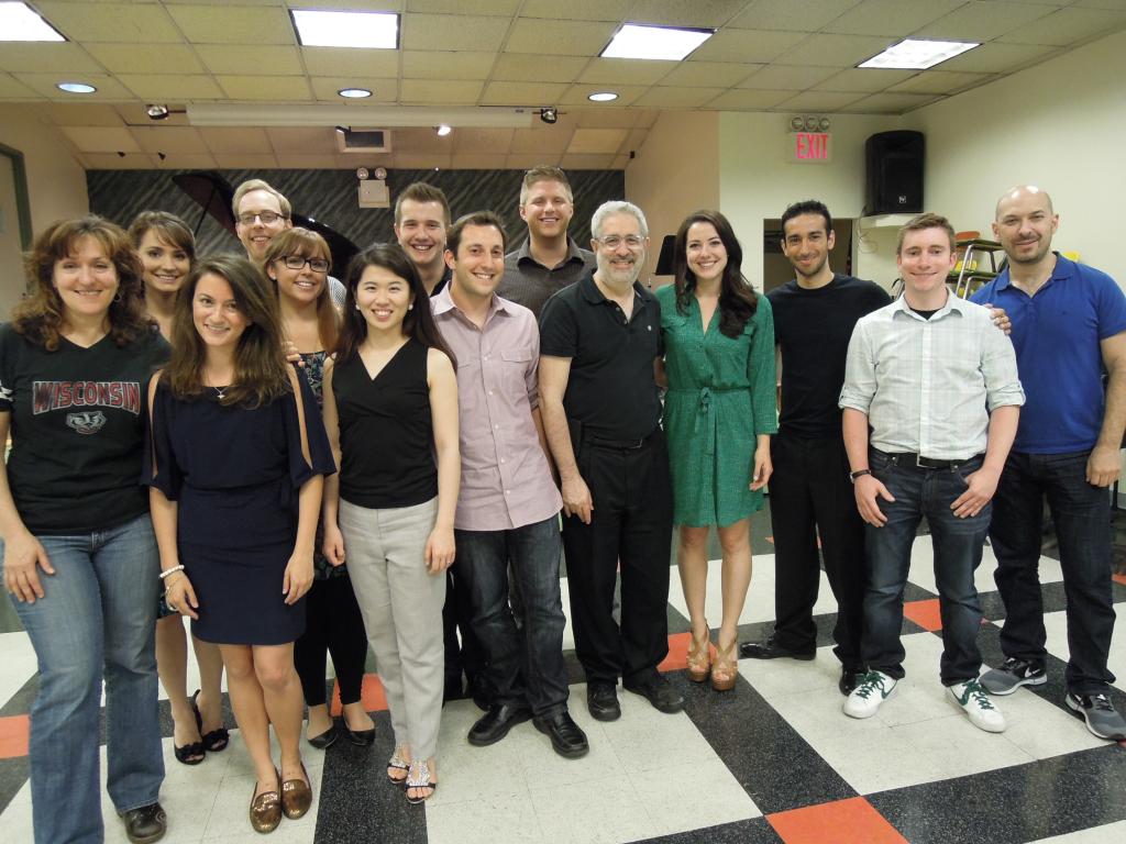 The final day wrap-up with (pictured l-r) Mentor Cherie Rosen, Erica Glenn, Jess Means, Aaron Kenny, Meg Zervoulis, Yeakyung Chung, Nick Gentile, Josh Green, John Grimmett, Mentor and program director David Evans, vocalist Vicki Noon, Joe Moh