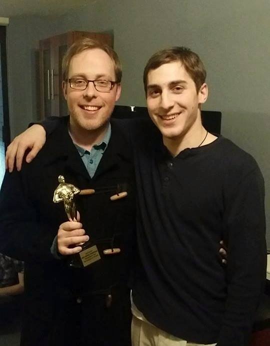  Aaron with Director Brian Blum 