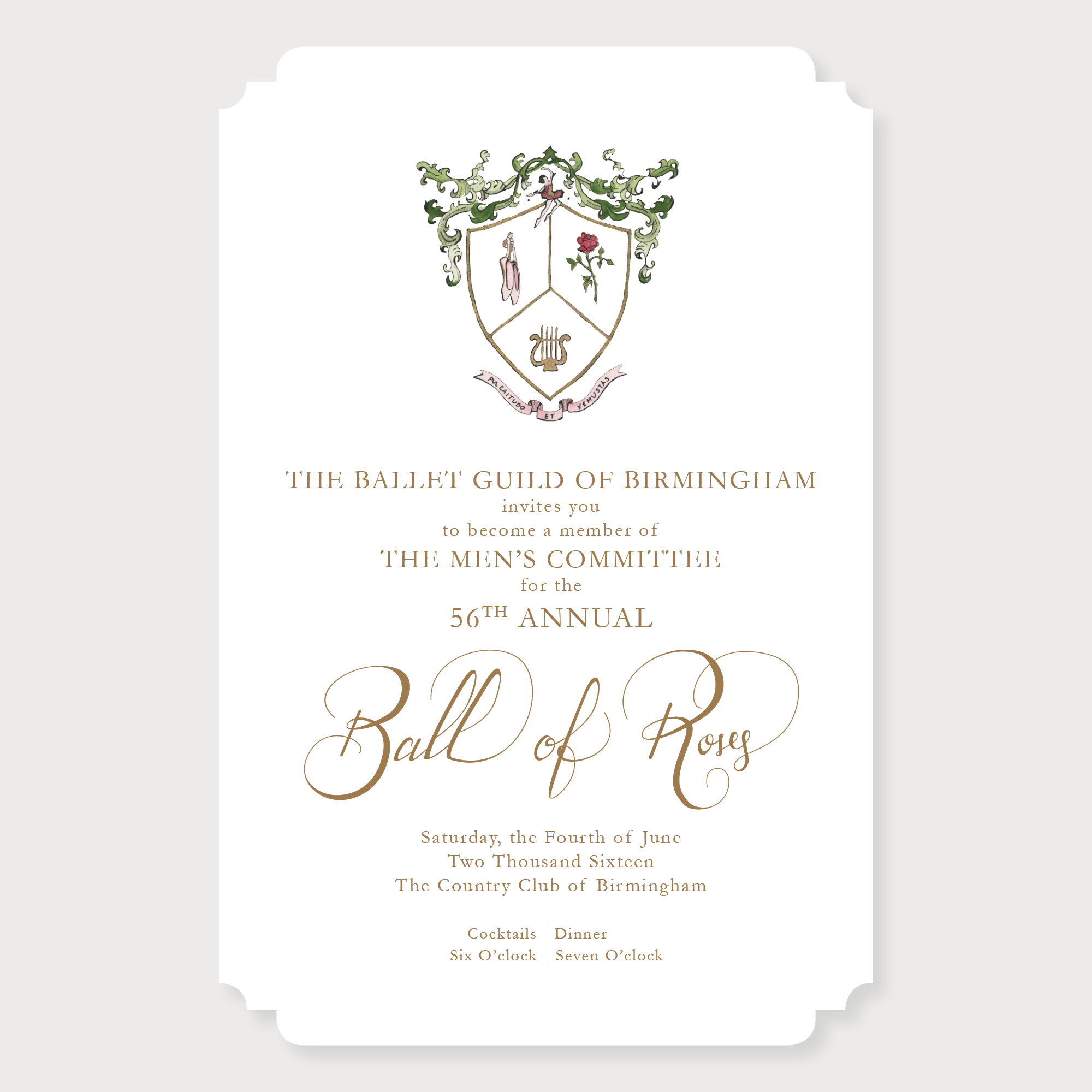 Ball of Roses Invitation