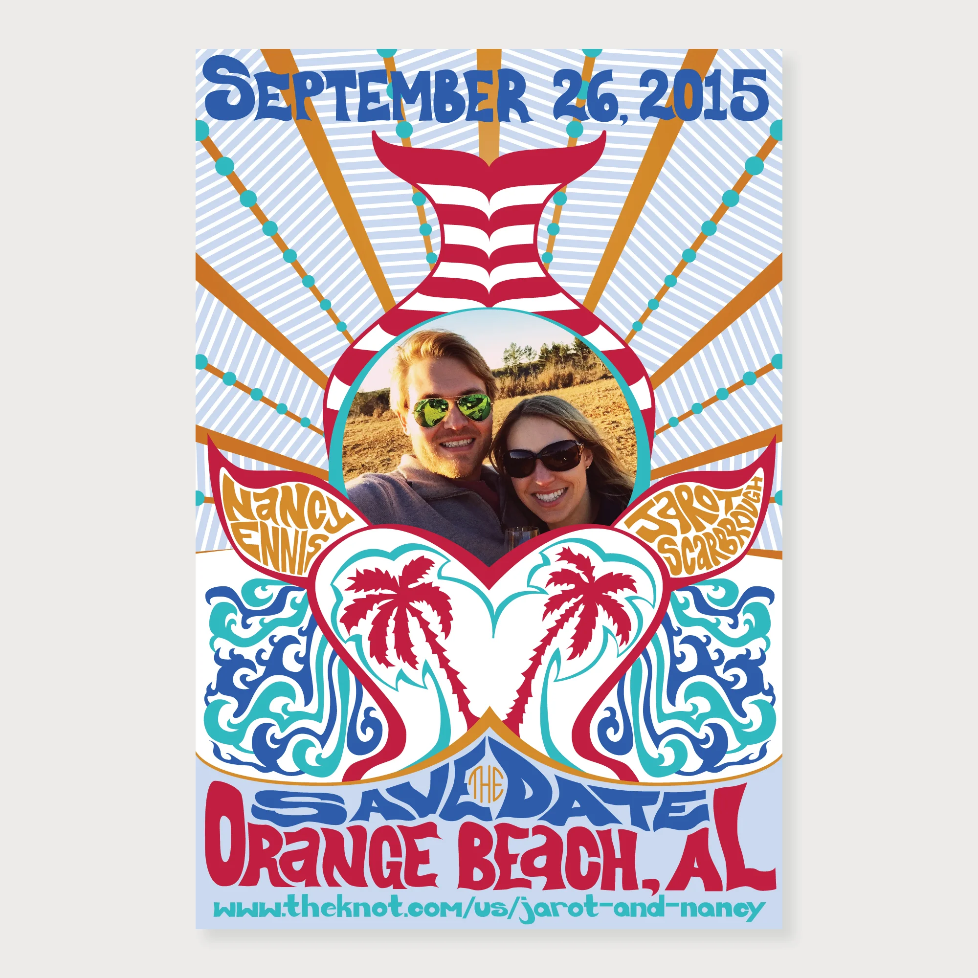 Psychedelic Save-the-Date