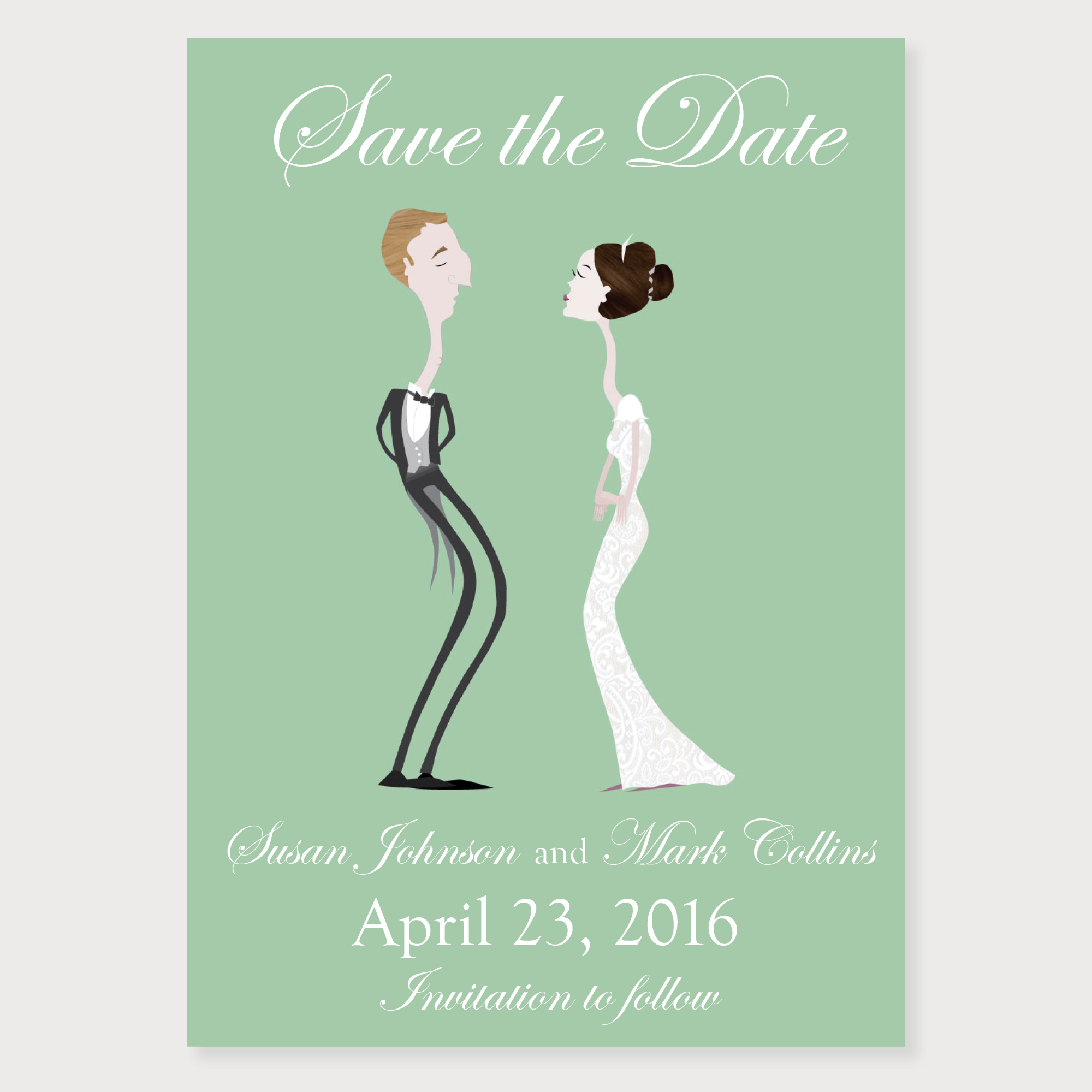 Bride &amp; Groom Save-the-Date