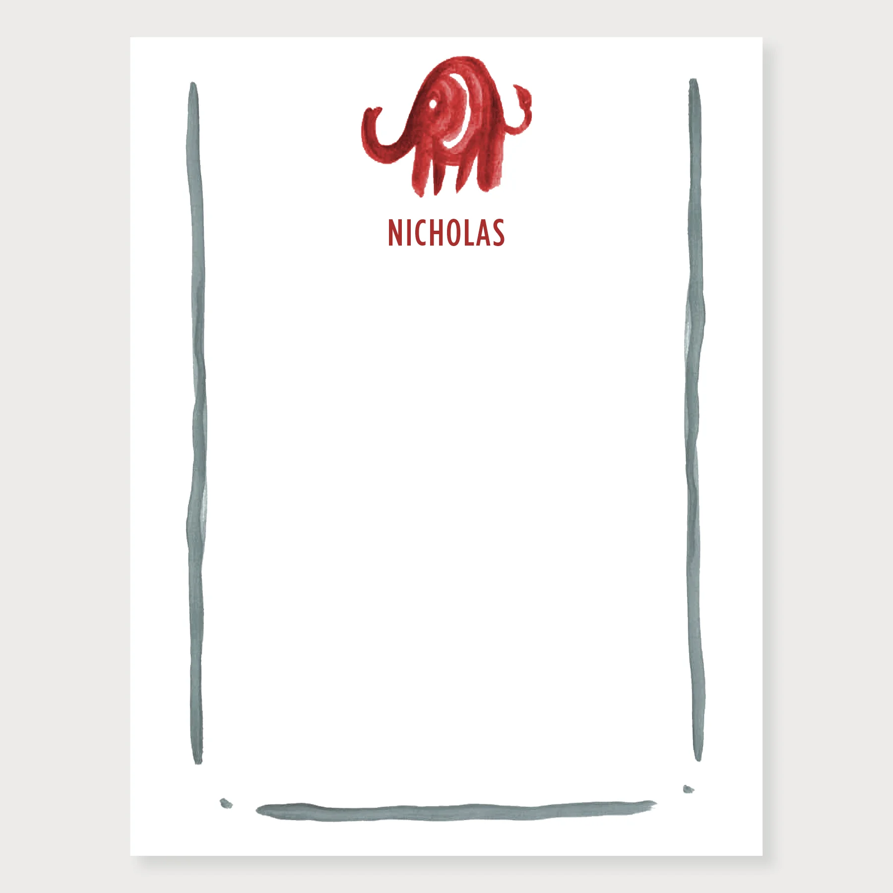 Elephant Note Cardmore colors...