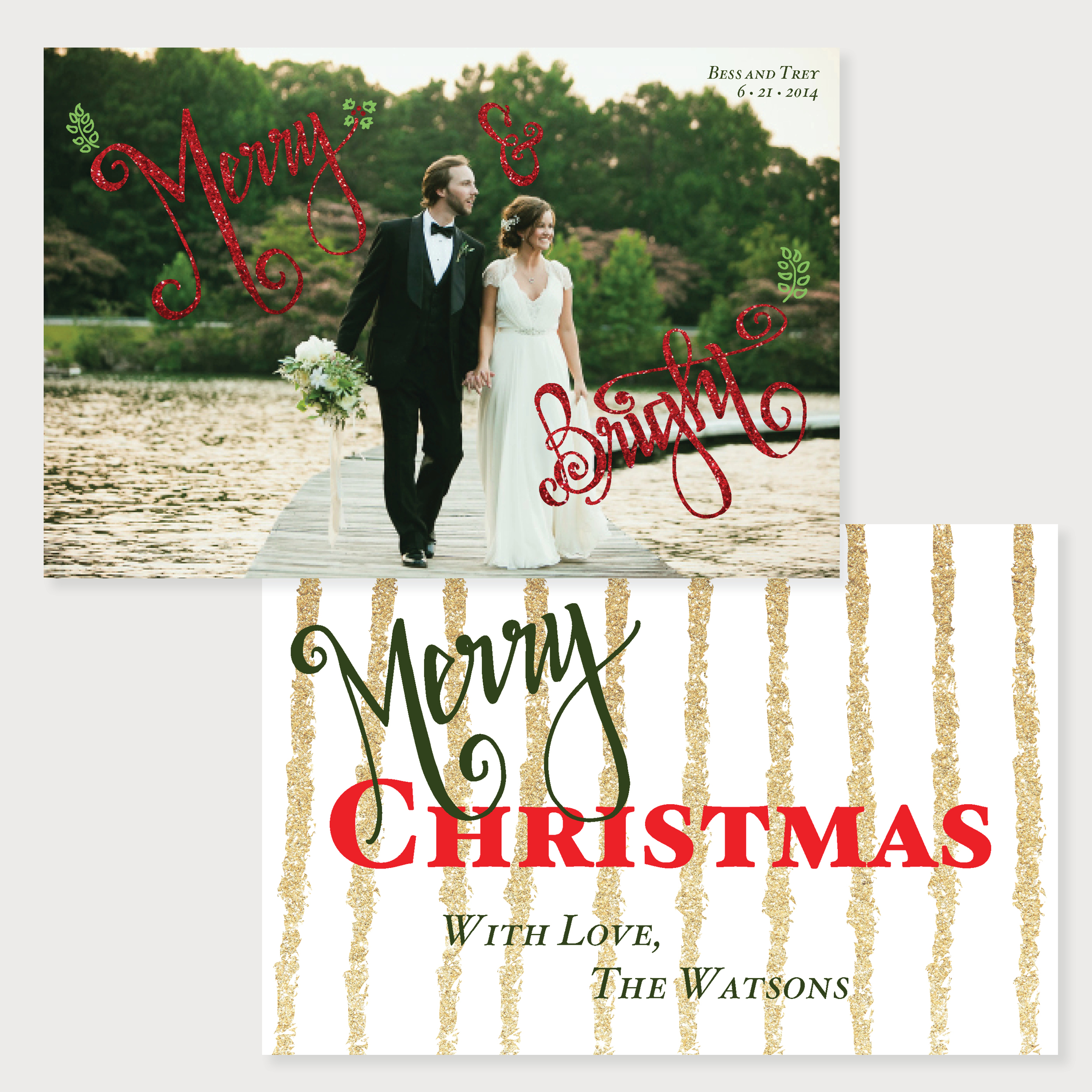 Shimmer Holiday Card