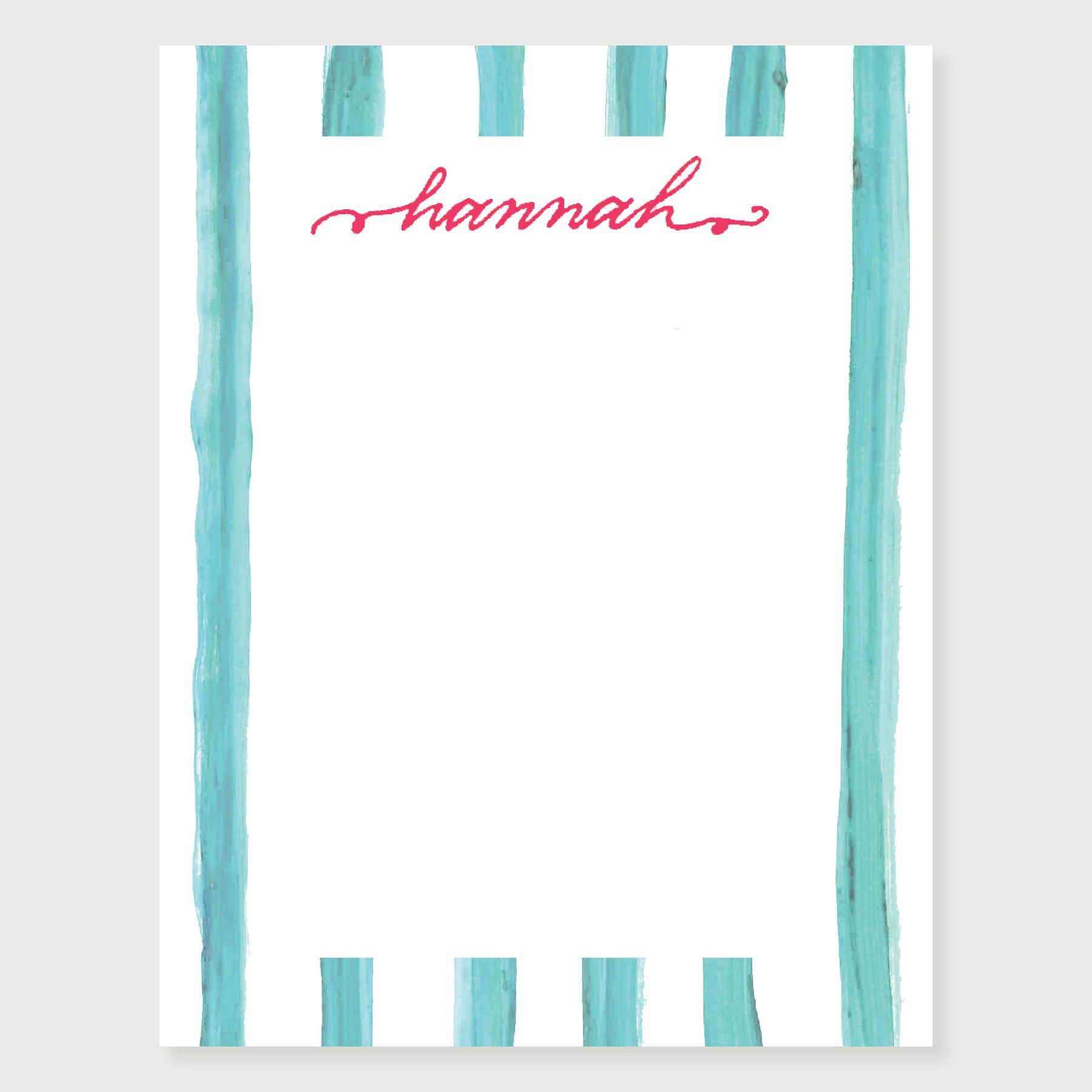 Beech Stripe Note Cardmore colors...