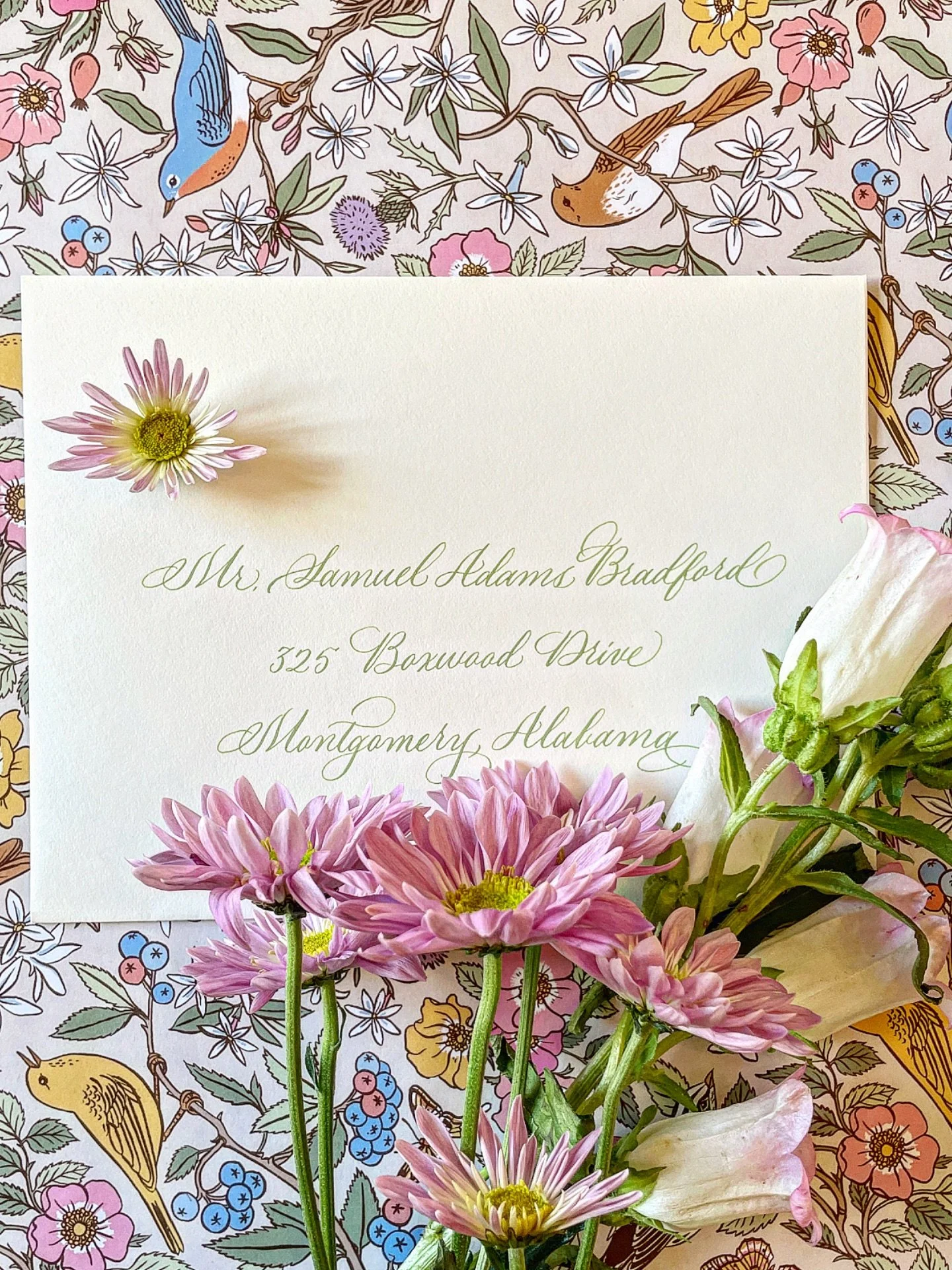 The good news is that in the South, summertime lasts a couple more months. Let your bright colors shine!

#weddingcalligraphy #envelopecalligraphy #calligraphy #calligrapher #wedding #bessbooth #bessboothcalligraphy #alabamacalligrapher  #alabamacall