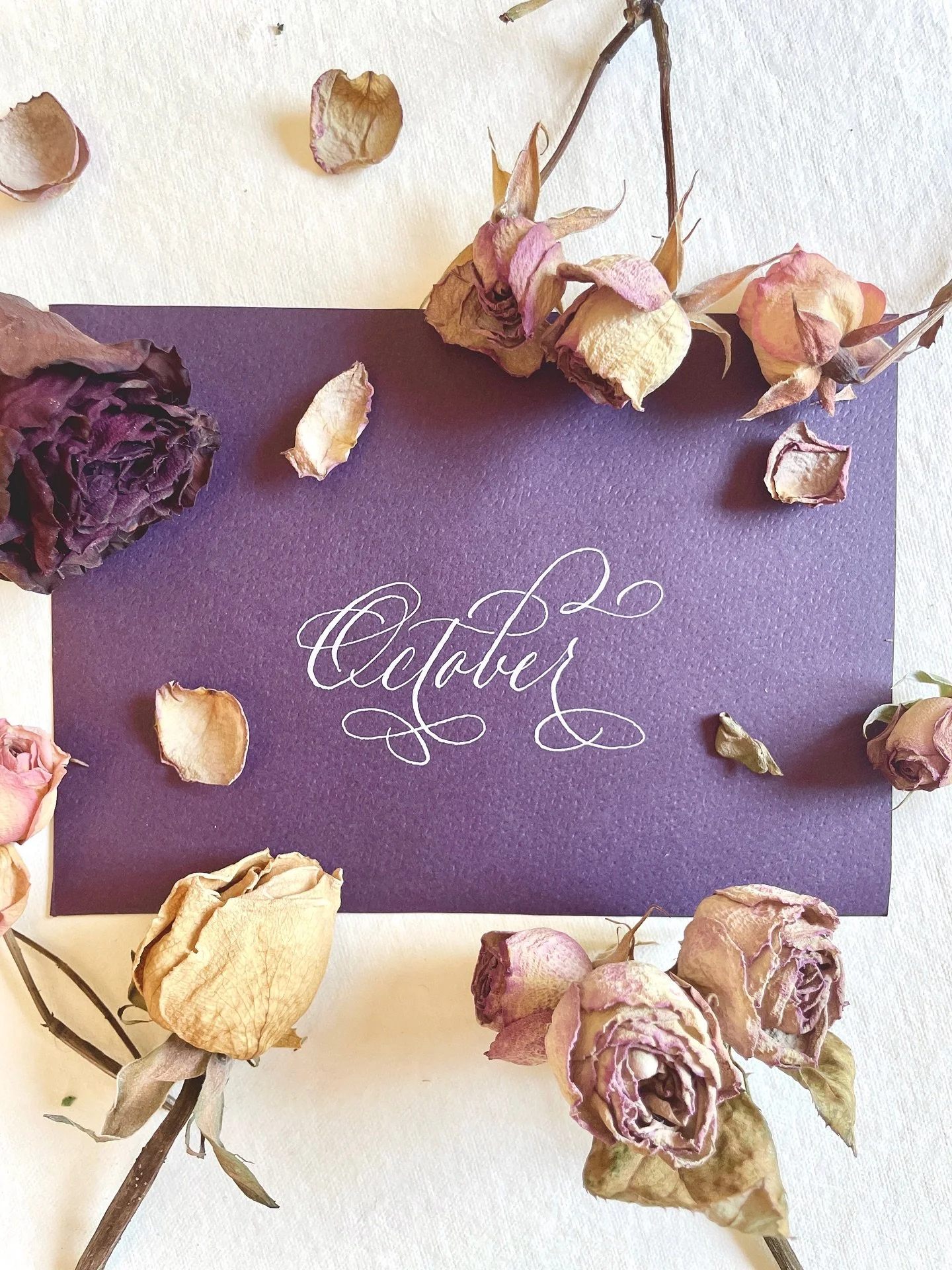 October, yes! Finally! Not that we haven&rsquo;t been prepping for our favorite month for weeks or anything 👻 

#october #fall #fallvibes #autumn #calligraphy #calligrapher #bessbooth #bessboothcalligraphy #bessboothdesignandcalligraphy