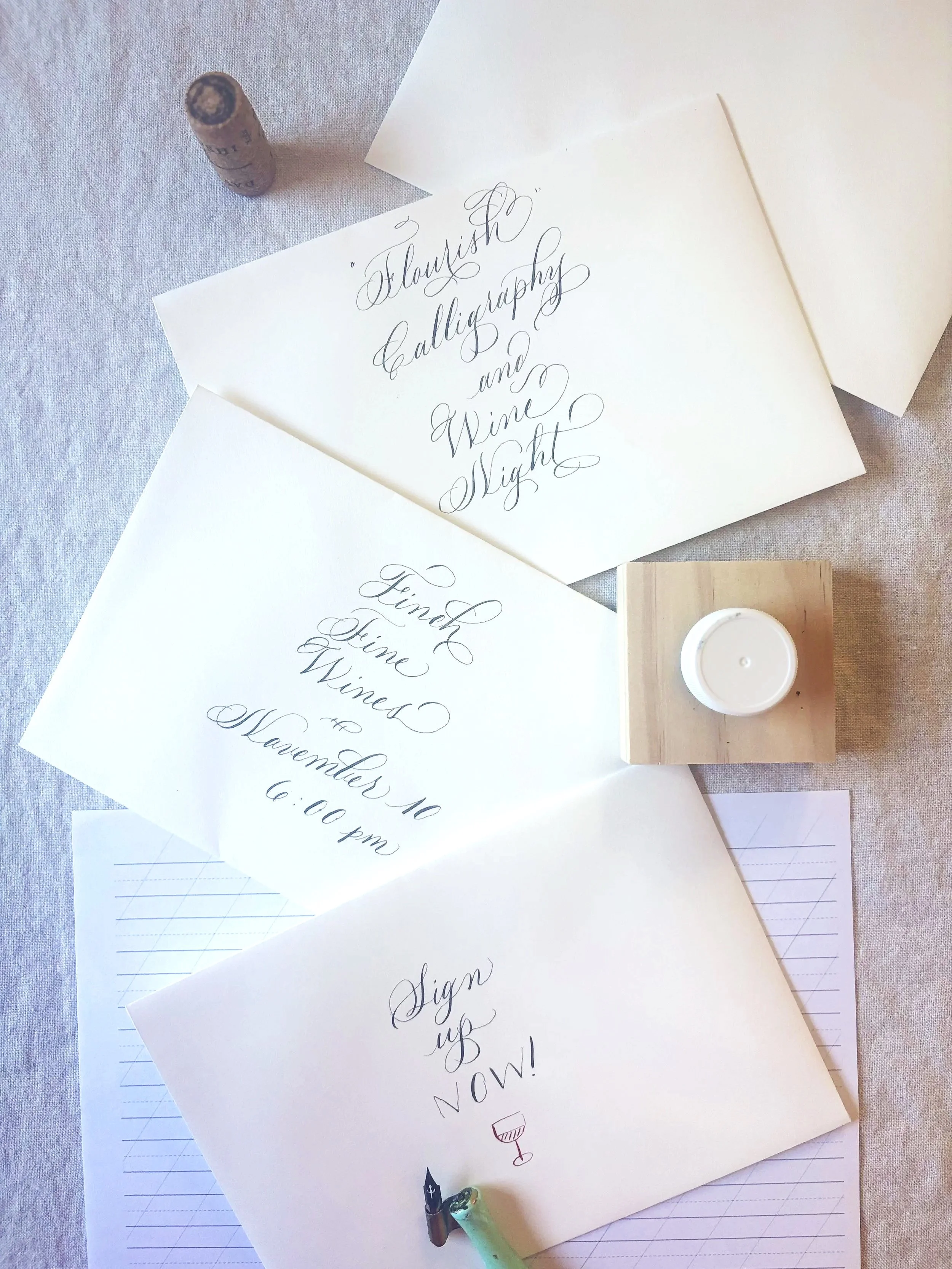Calligraphy &amp; Wine Night