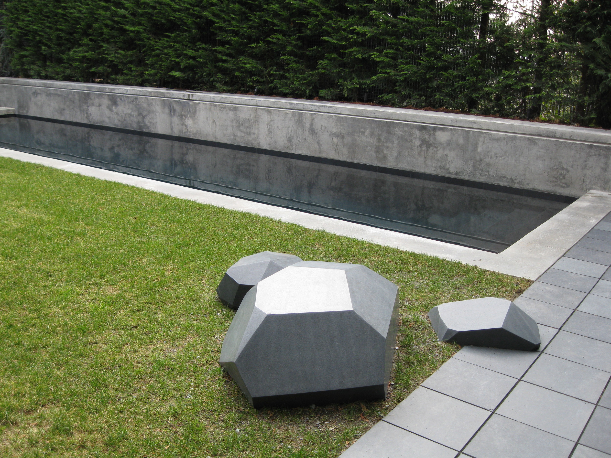 Milgard pool and sculpture.JPG