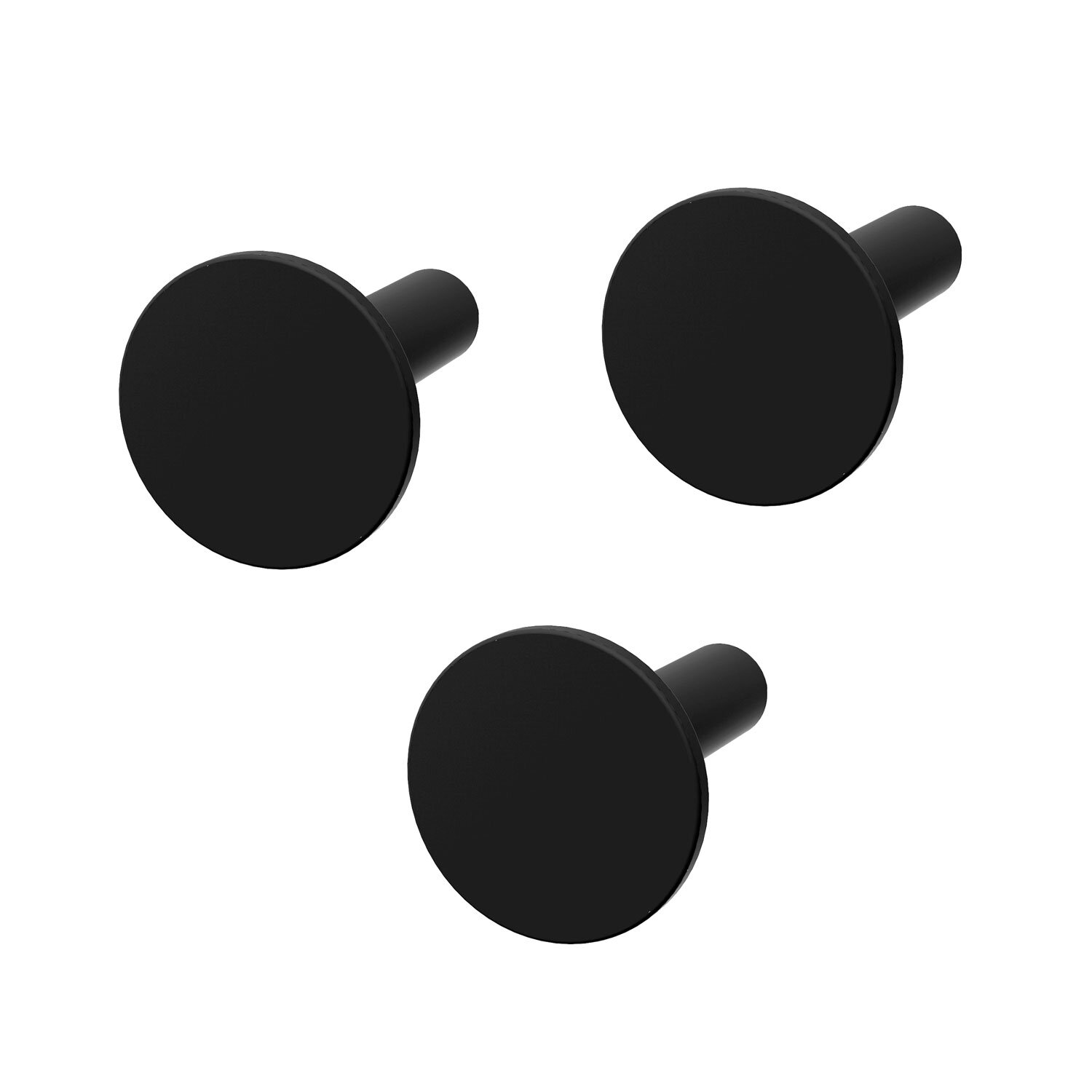 Branch Side Hook 3-Pack Black