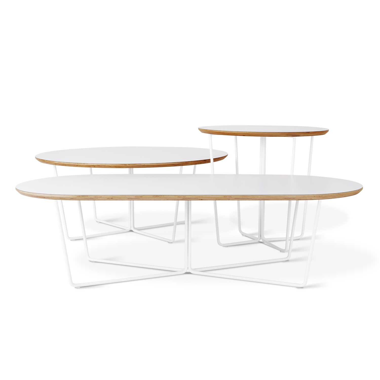 Array Table Series White Powder Coat