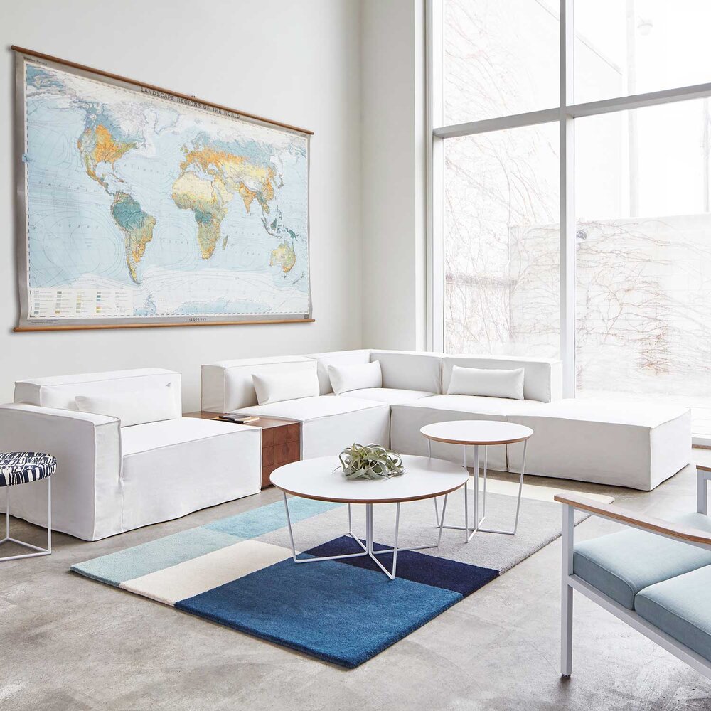 Array Coffee Table Round White Powder Coat Ró