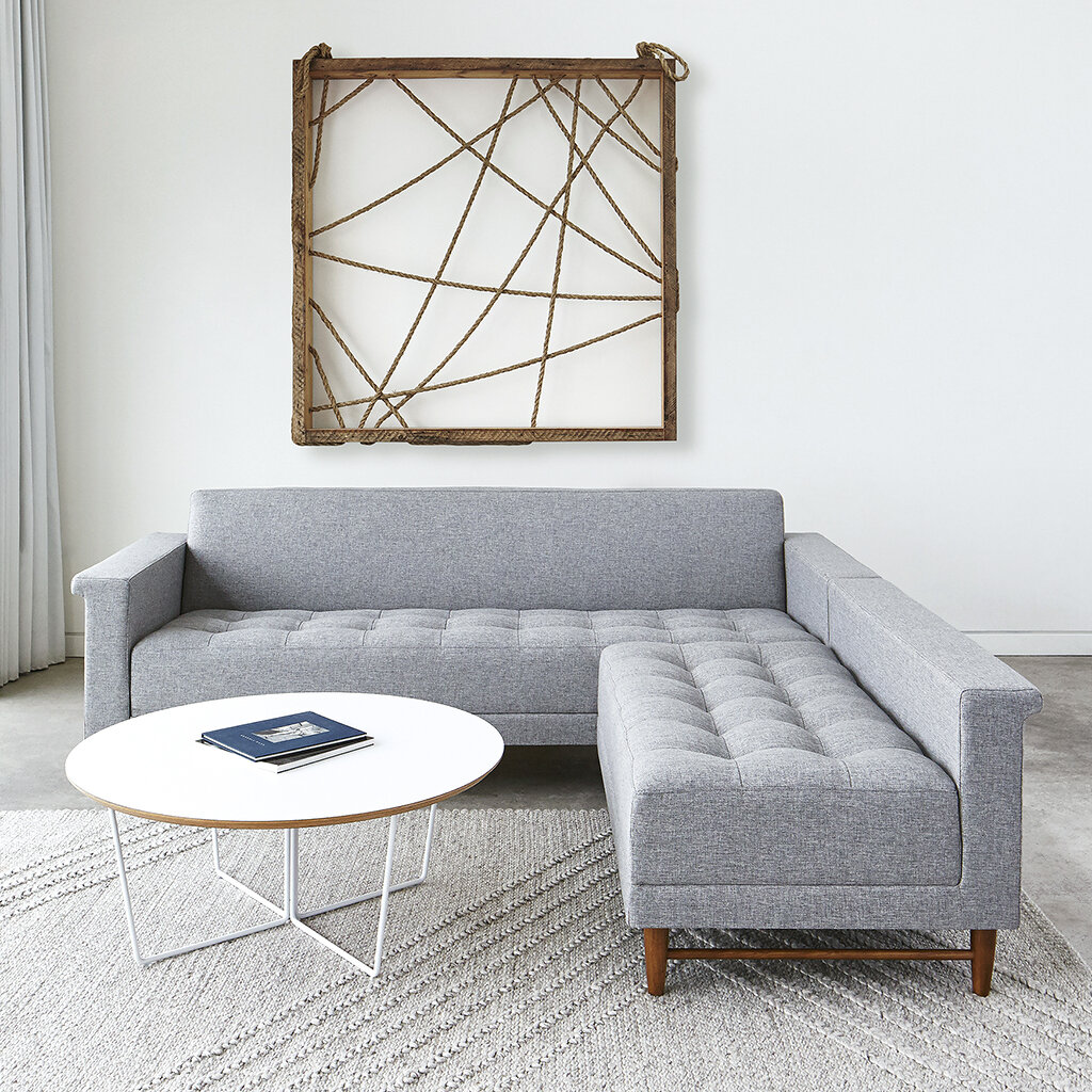 Array Coffee Table Round White Powder Coat