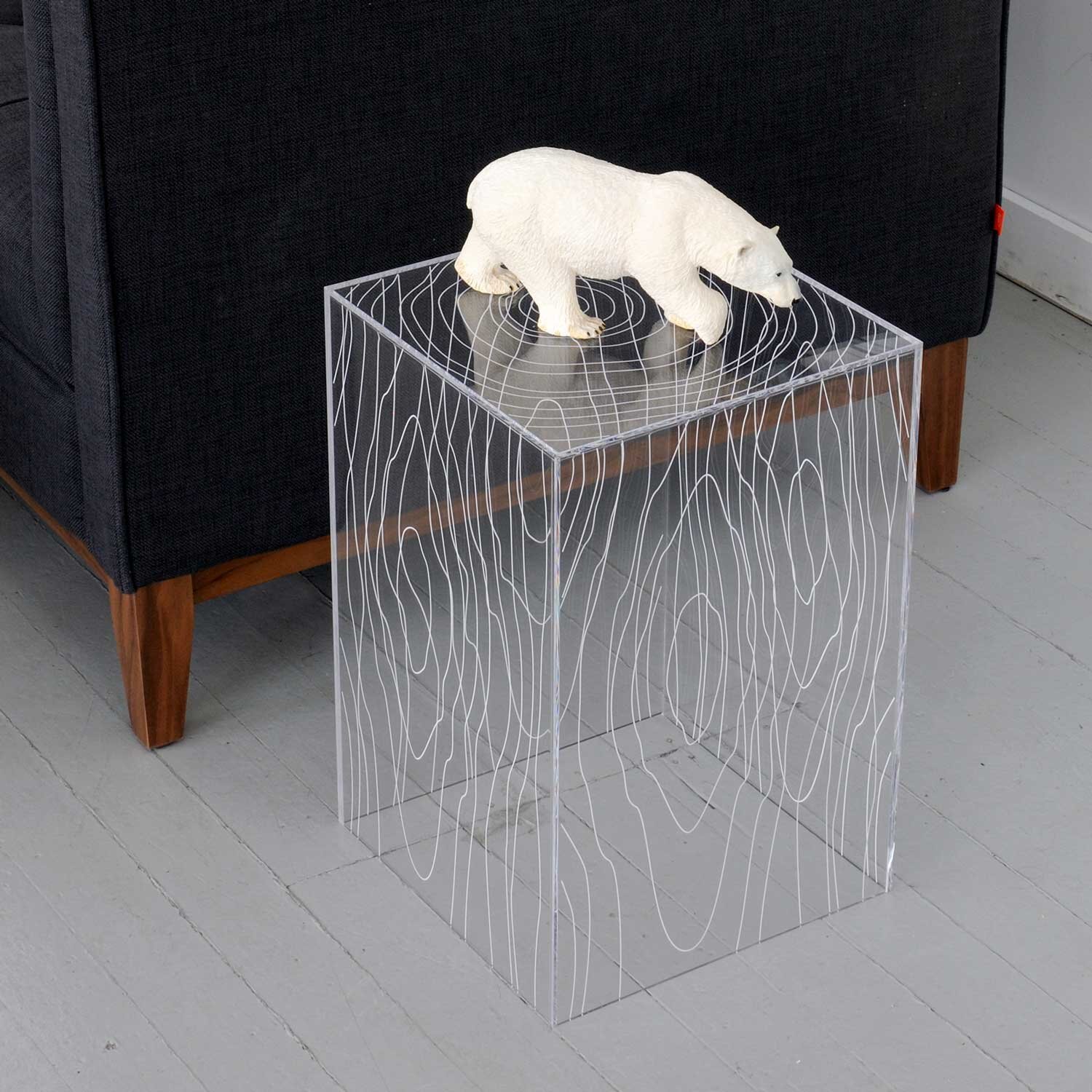 Timber Table Clear Acrylic