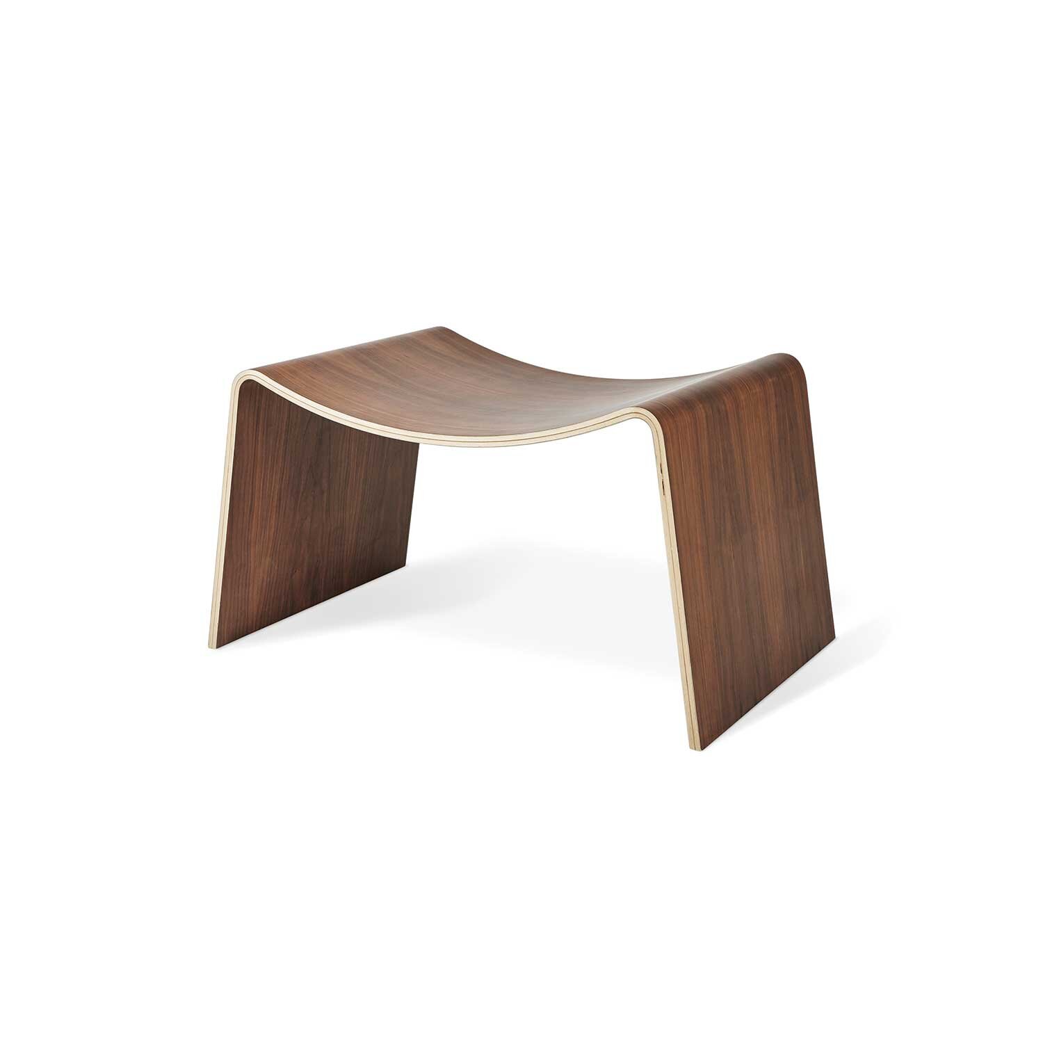 Wave Stool - Walnut