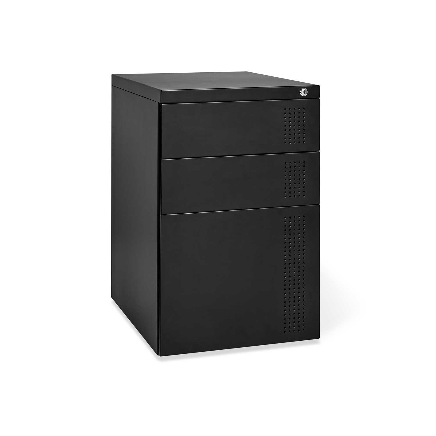 Perf File Cabinet - Black