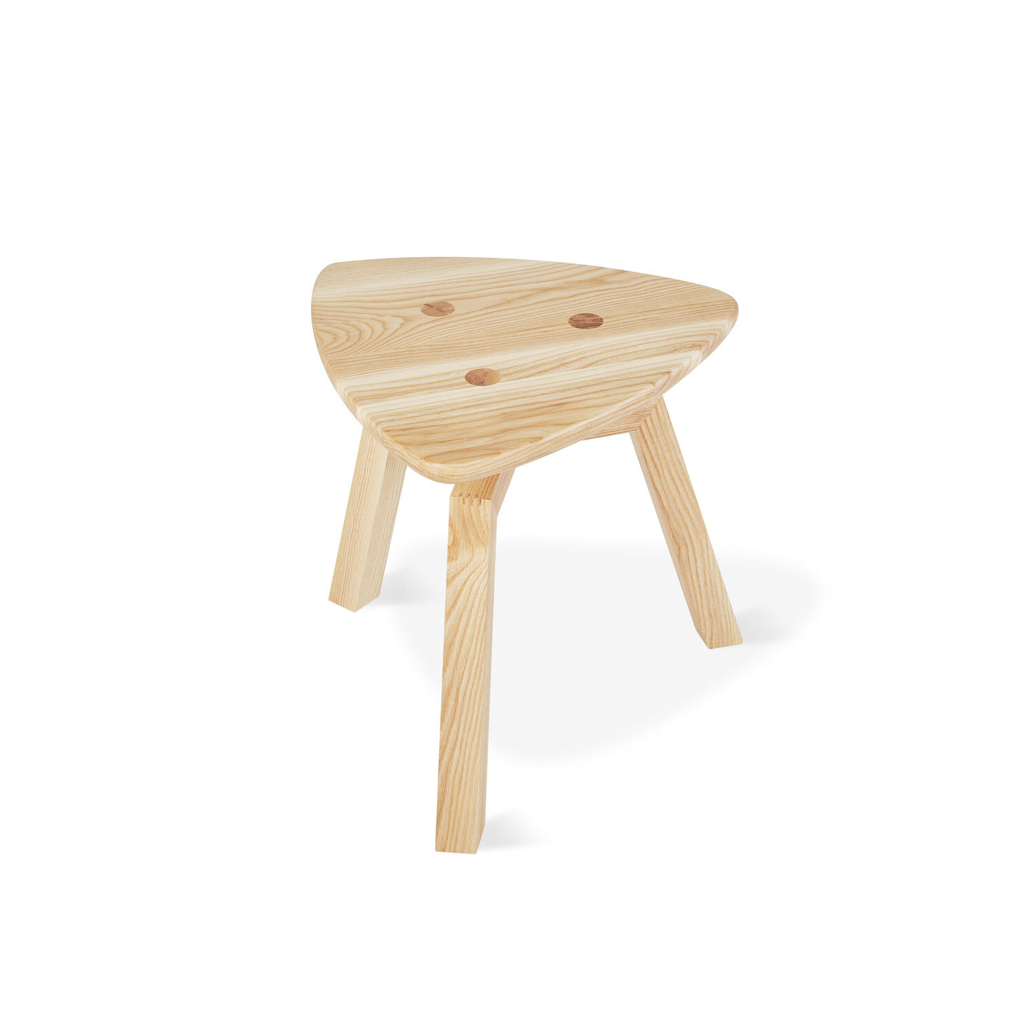 Solana Triangular End Table Ash Natural Top View