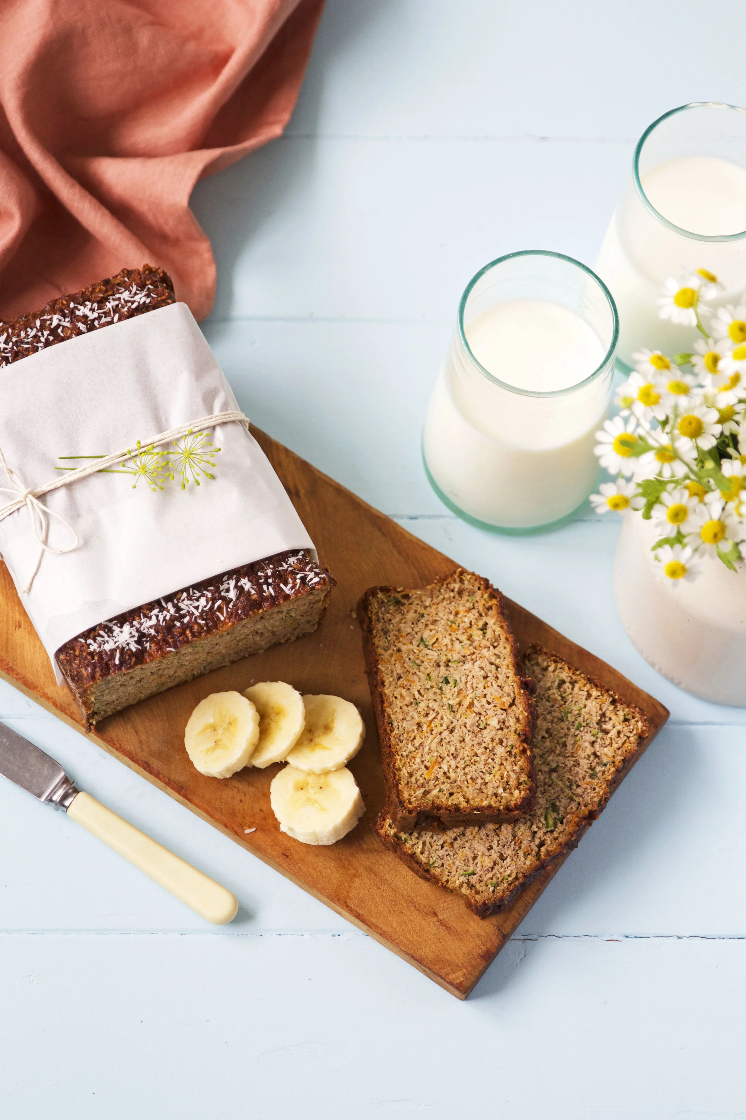 Fair trade banana, carrot & zucchini loaf