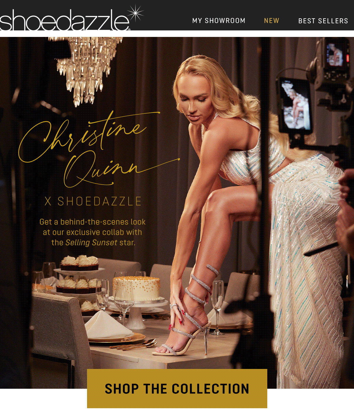 Behind the Scenes E-Mail for Christine Quinn x ShoeDazzle, Winter