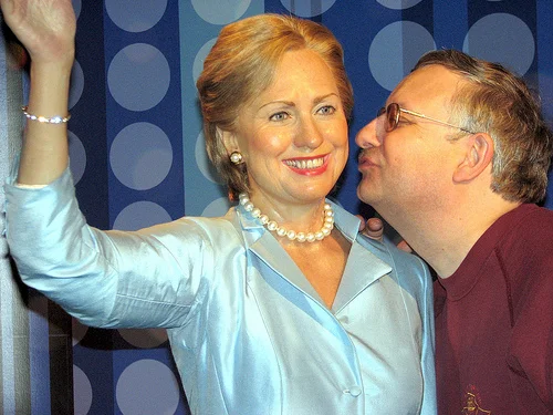 Mrs. Clinton and her intern. Tussauds Hilary Clinton by Beechwood Photography/ cc
