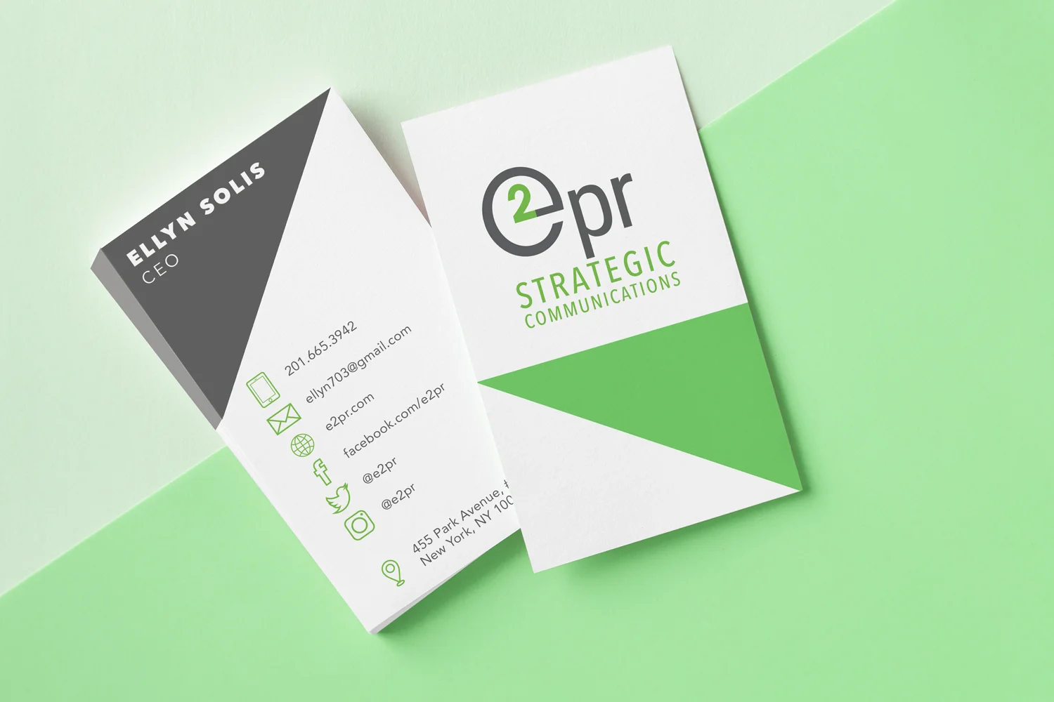E2PR Logo and Business Card Design