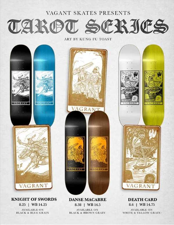 Tarot Series by Kung Fu Toast x Vagrant Skates