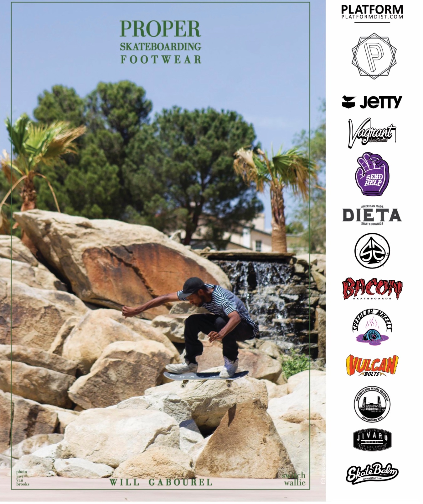 Proper Footwear ad feat Will Gabourel in SBC Skateboard