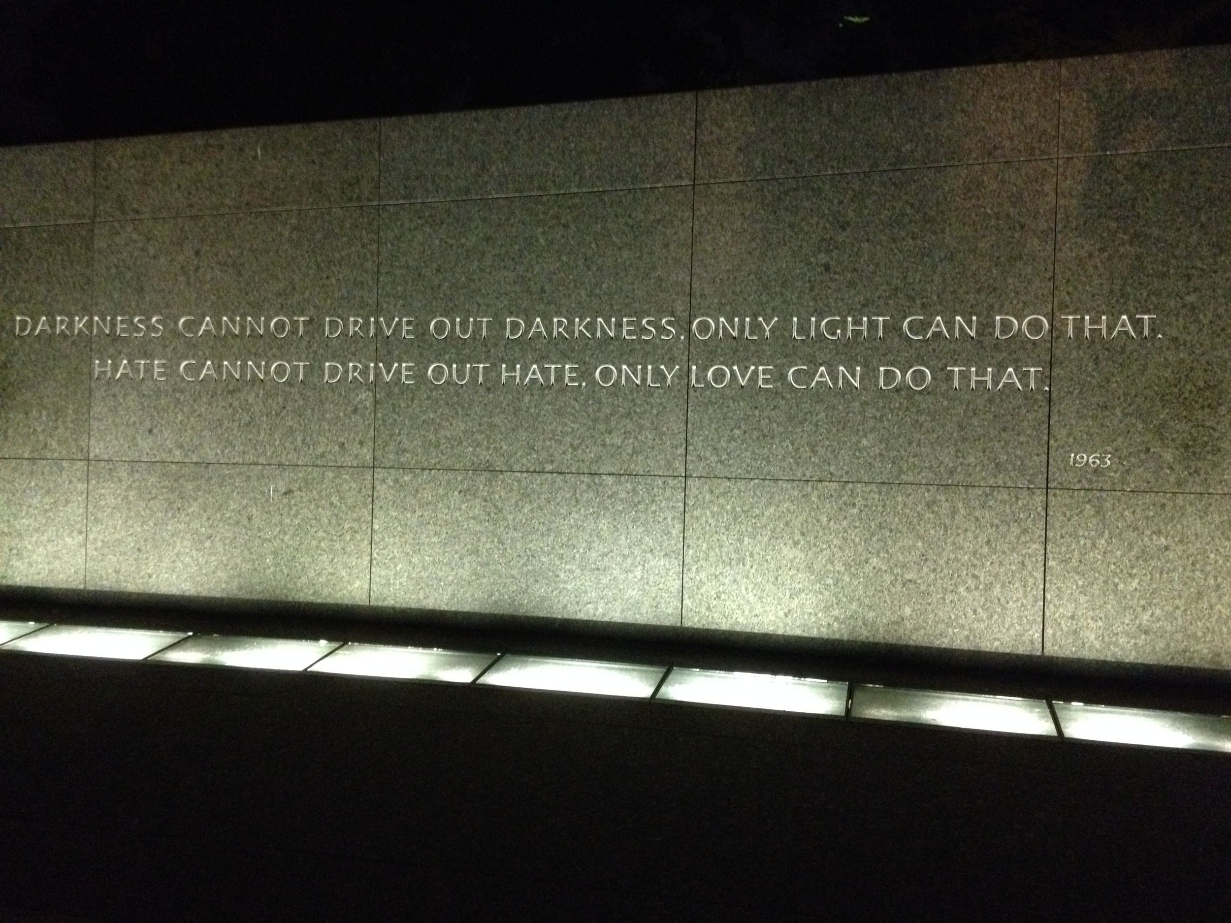 from the Martin Luther King Memorial - so beautiful.
