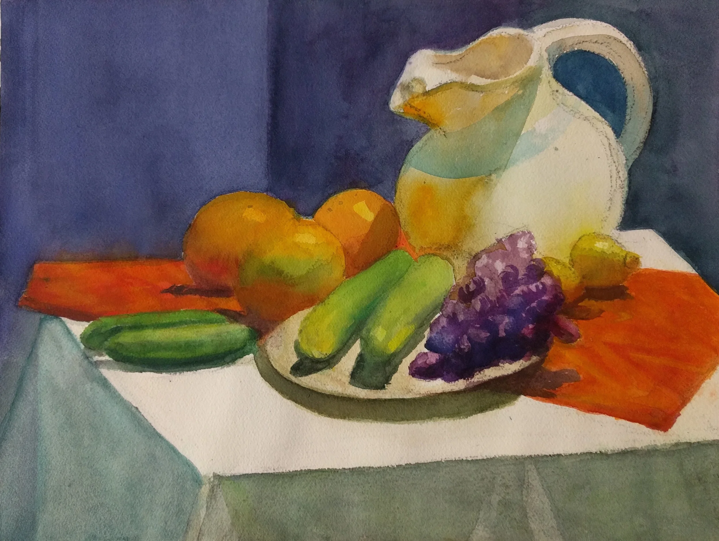 Still Life with White Pitcher