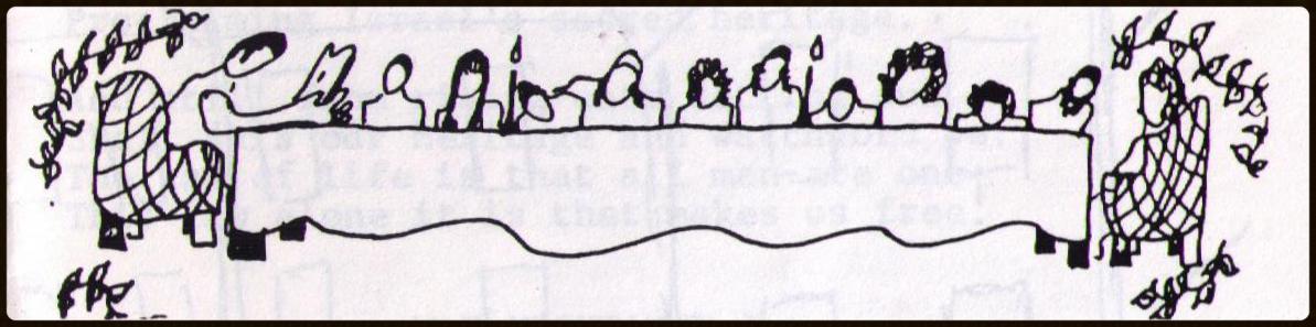 Seder Table by Ruth Moscovitch