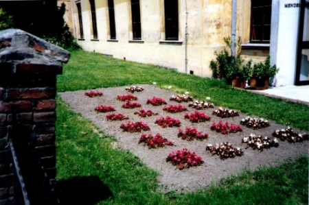 Outside the Mendel Museum, Brno, Summer 1990
