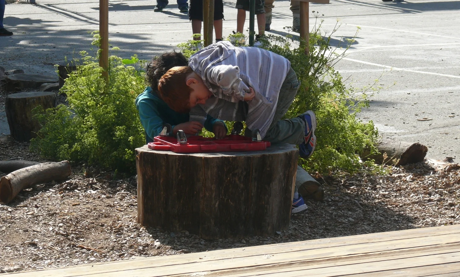 Active play in outdoor classroom