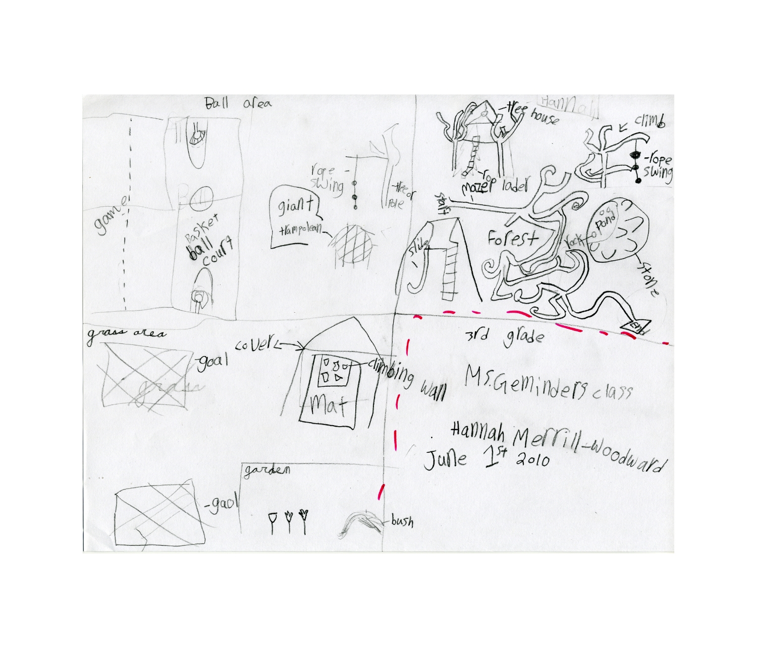 Student drawing for masterplanning process