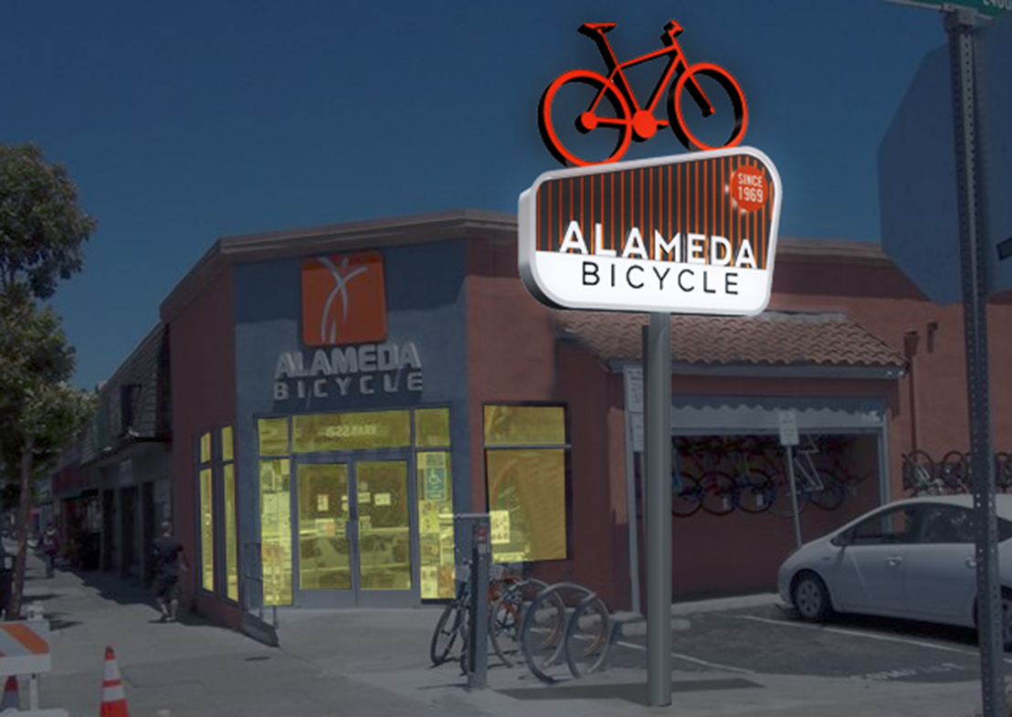 Alameda Bicycle Conceptual Rendering, PSD Composition