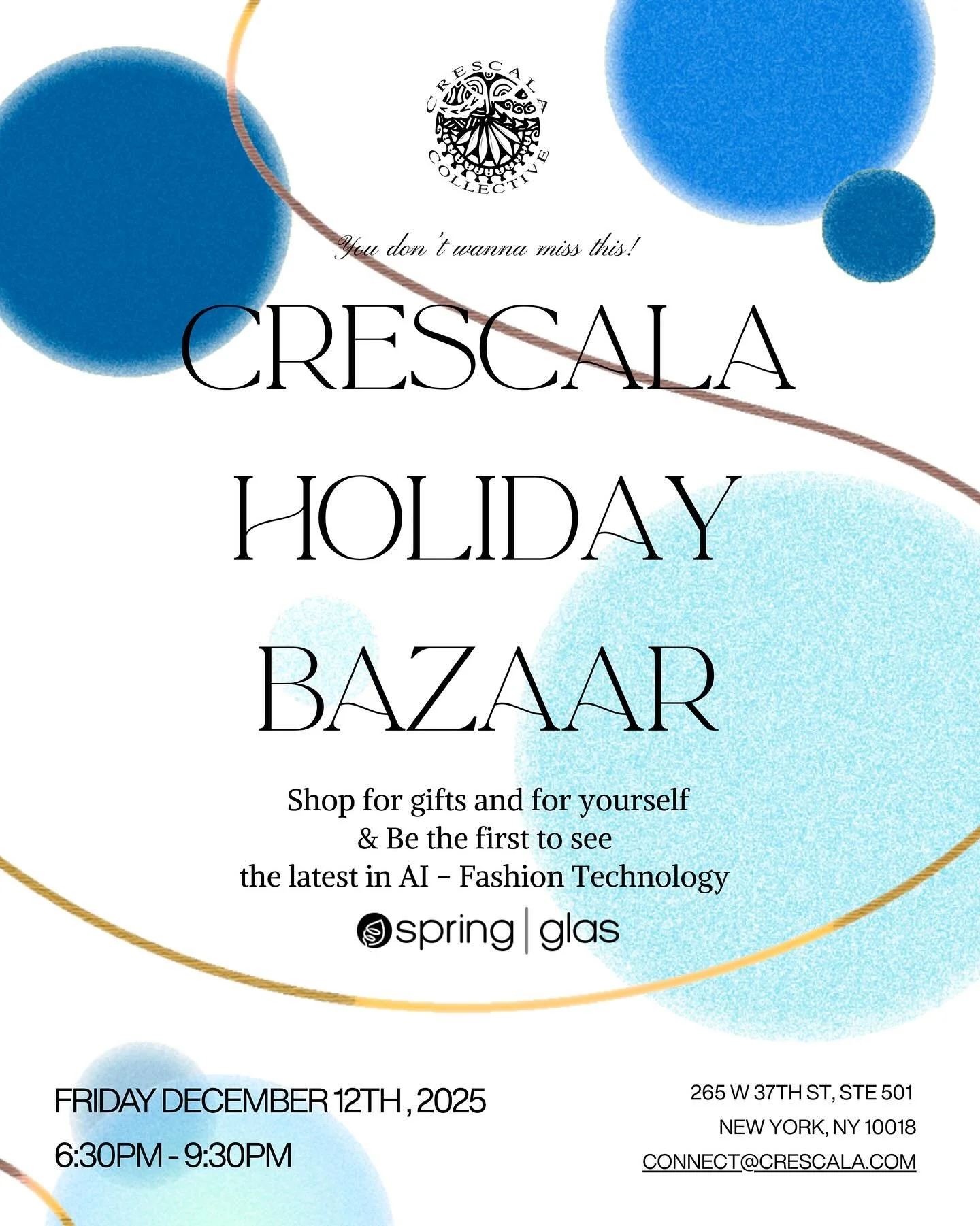 Join us for an elevated holiday experience ✨

Holiday gifting, curated brands,
and exclusive AI innovations launching at our Holiday Bazaar. 

Holiday shopping meets innovation - all in one night!