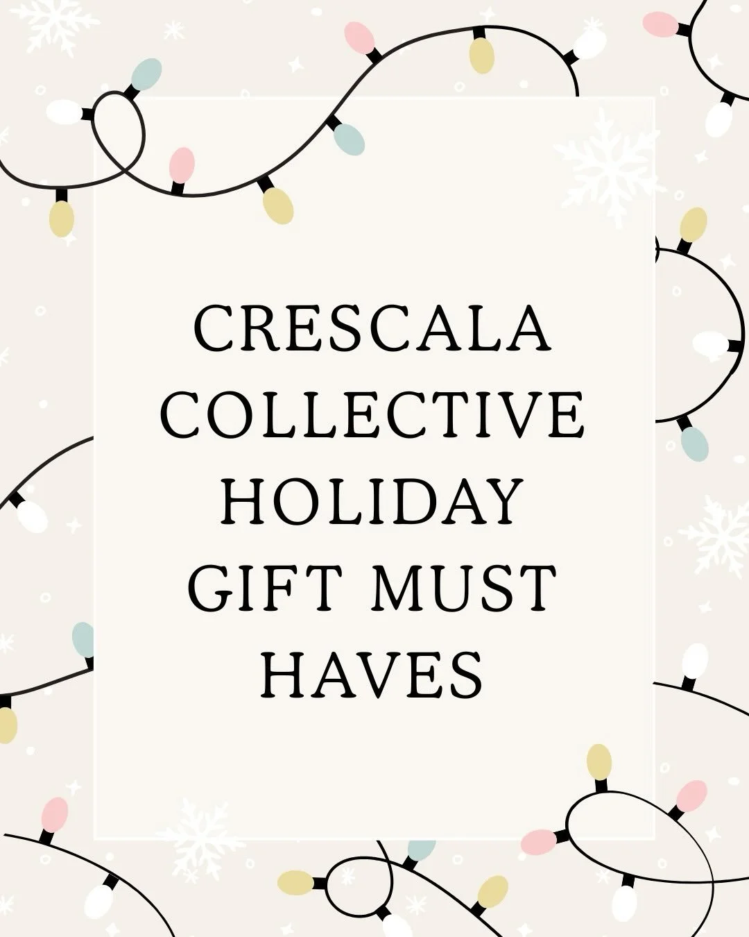 Your holiday gift list, solved 🎁
A curated edit of Crescala favorites - from statement accessories to everyday treasures.