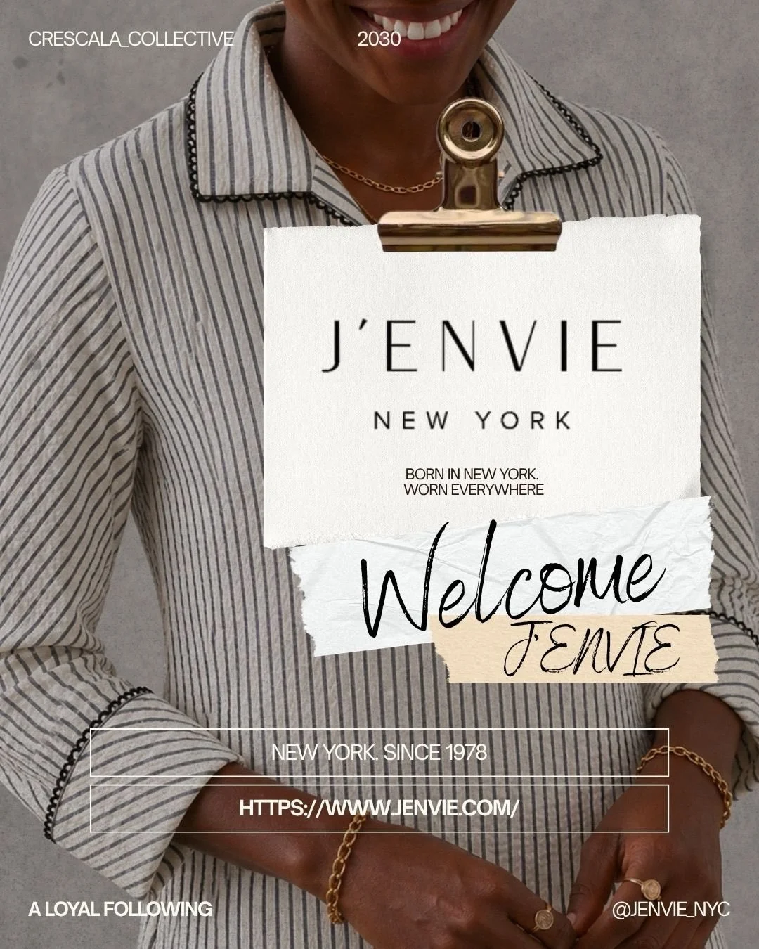 Introducing J&rsquo;envie!

Rooted in over 45 years of heritage, J&rsquo;envie creates refined, timeless pieces designed for the modern woman, blending effortless sophistication with everyday ease. Crafted to be worn beautifully for years to come, th